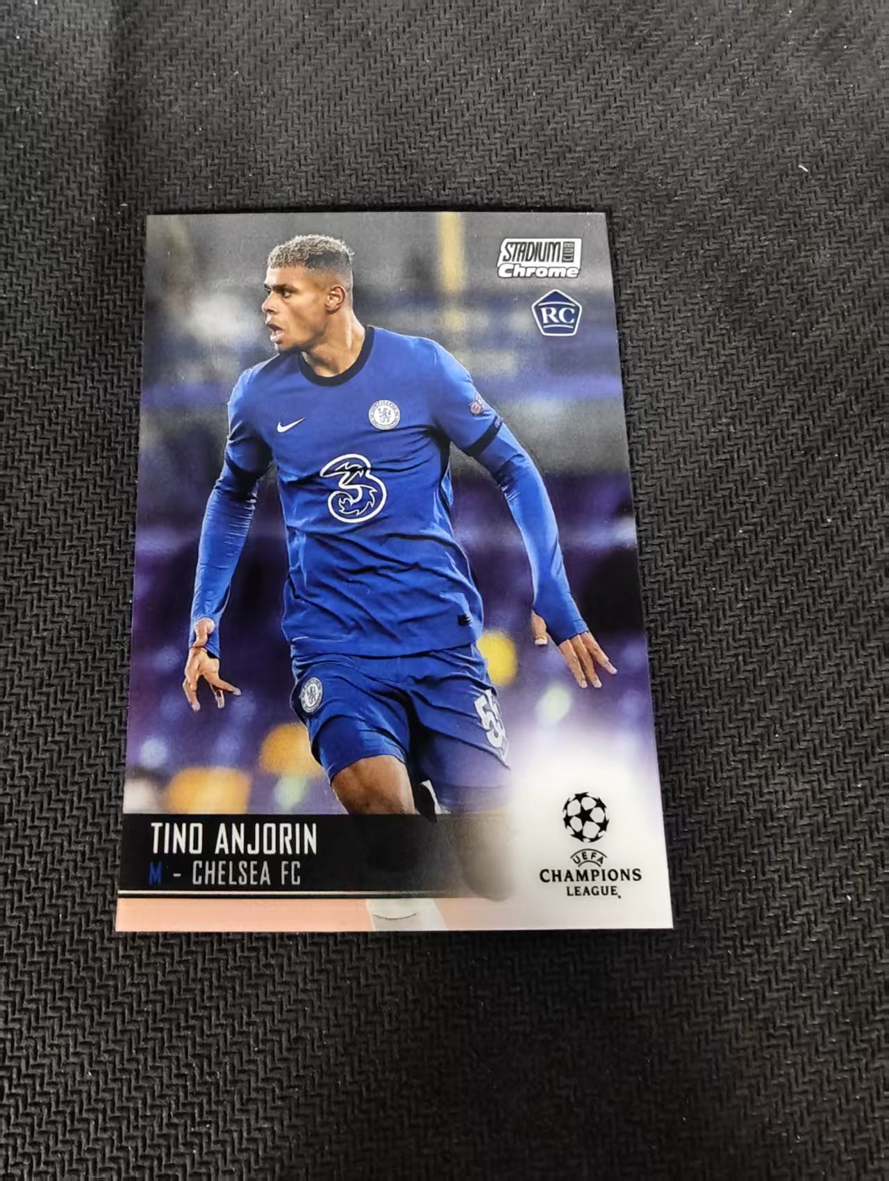 【可合并,不累计】2021 Topps Stadium Club Chrome Tino Anjorin RC 切尔西 安乔林 新秀 竞技场 欧冠 划痕 边角瑕疵 #11