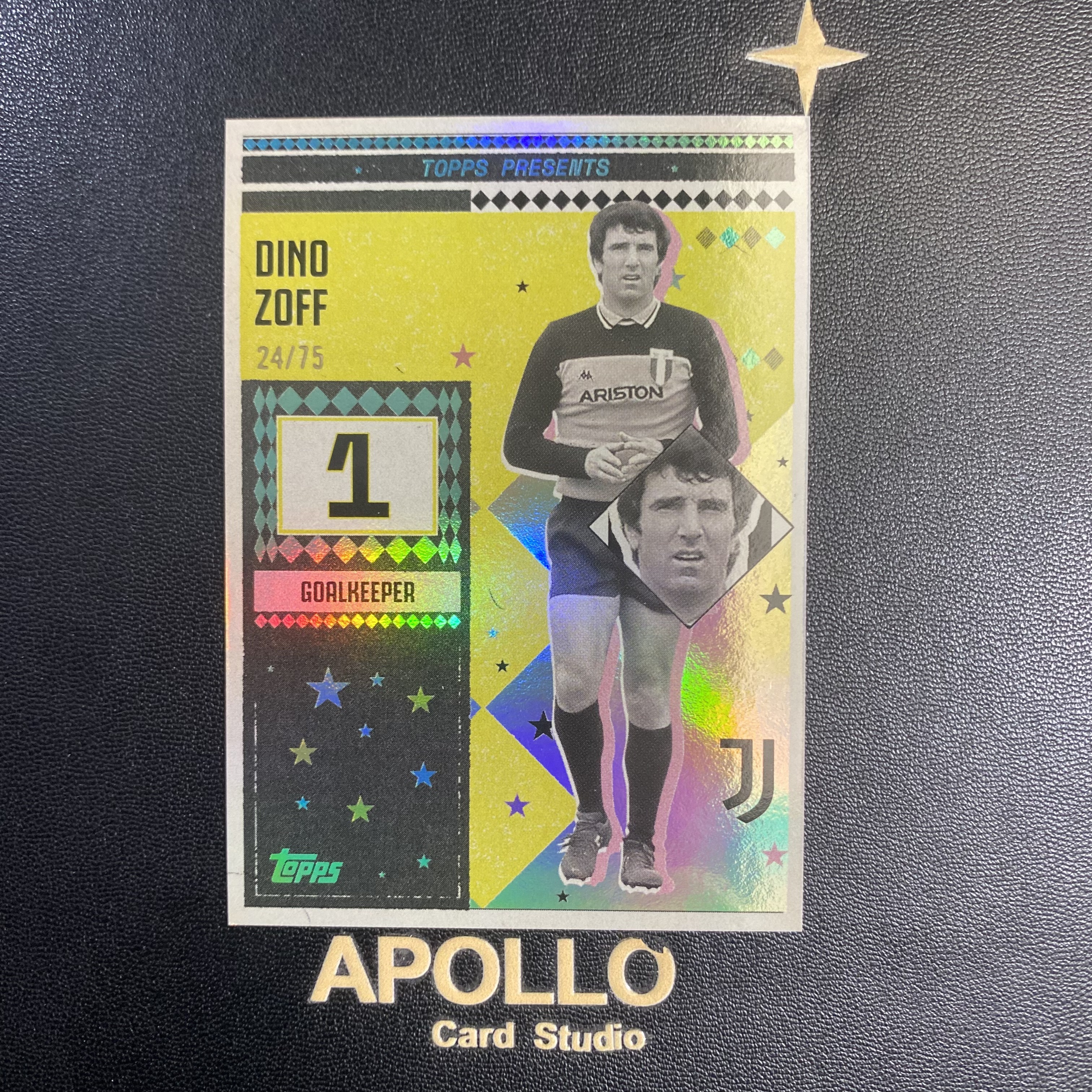 2024-25 Topps Team Set Dino Zoff 佐夫 尤文图斯队盒 老妇人特卡 75编 折射 卡品如图 -枫
