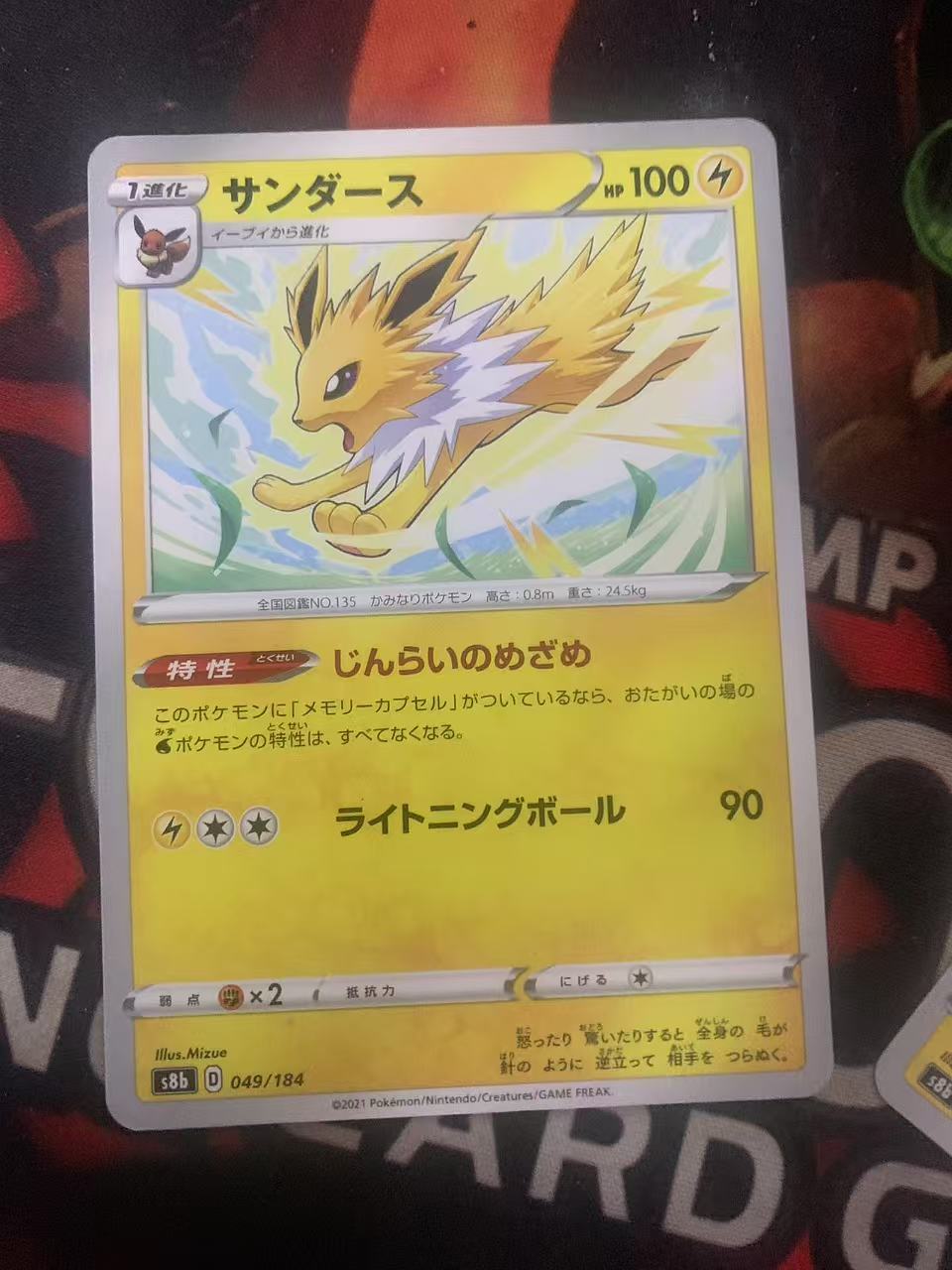 2024 Pokemon TCG 1 雷伊布 ja 宝可梦 日文 日版 木水拍卖第一百六十一期