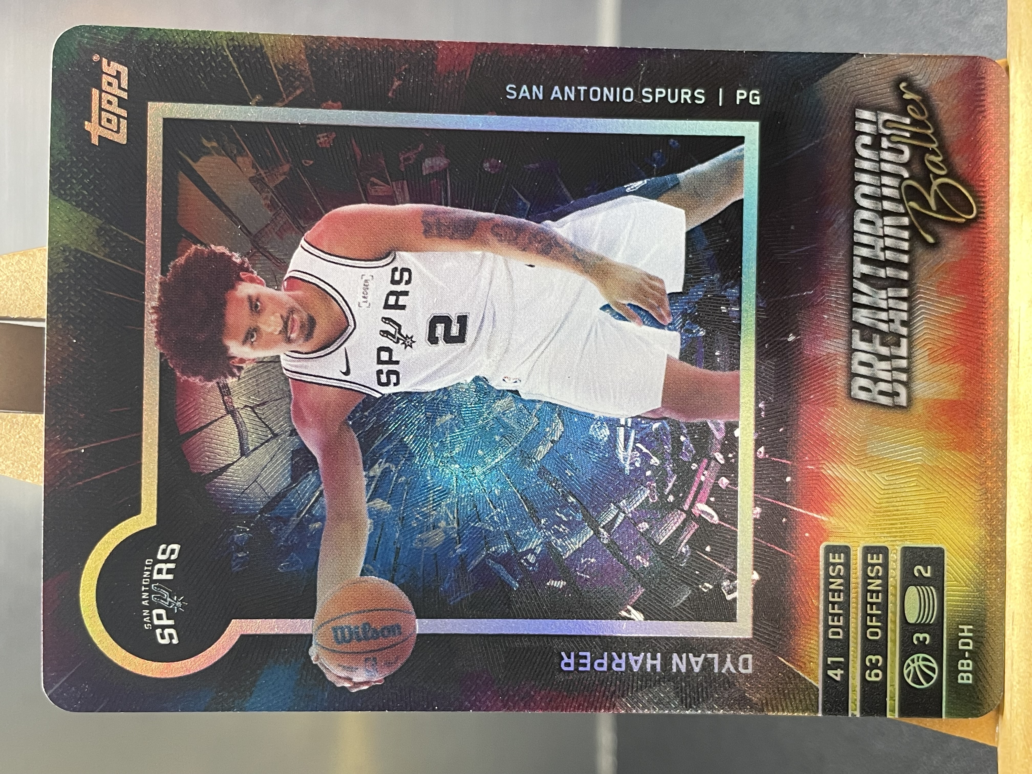 (C2) 2025 TOPPS 折射 迪伦 哈珀 马刺 近期大热球星 收藏必备 卡品如图 ! !