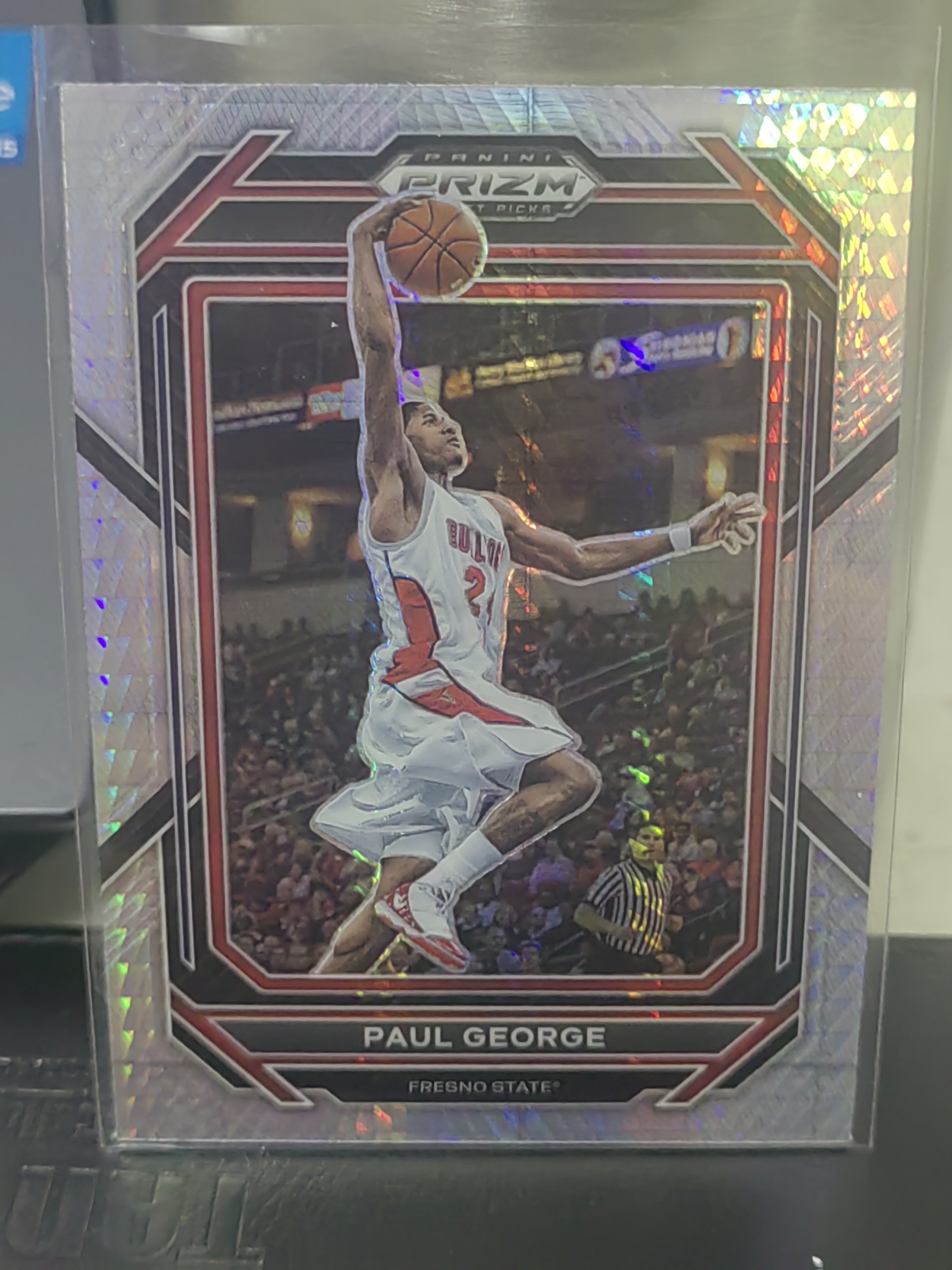 2023 Panini Prizm Draft Picks Paul George PZ hyper 大学 保罗乔治 篮 白边白角 不保卡品 卡品如图