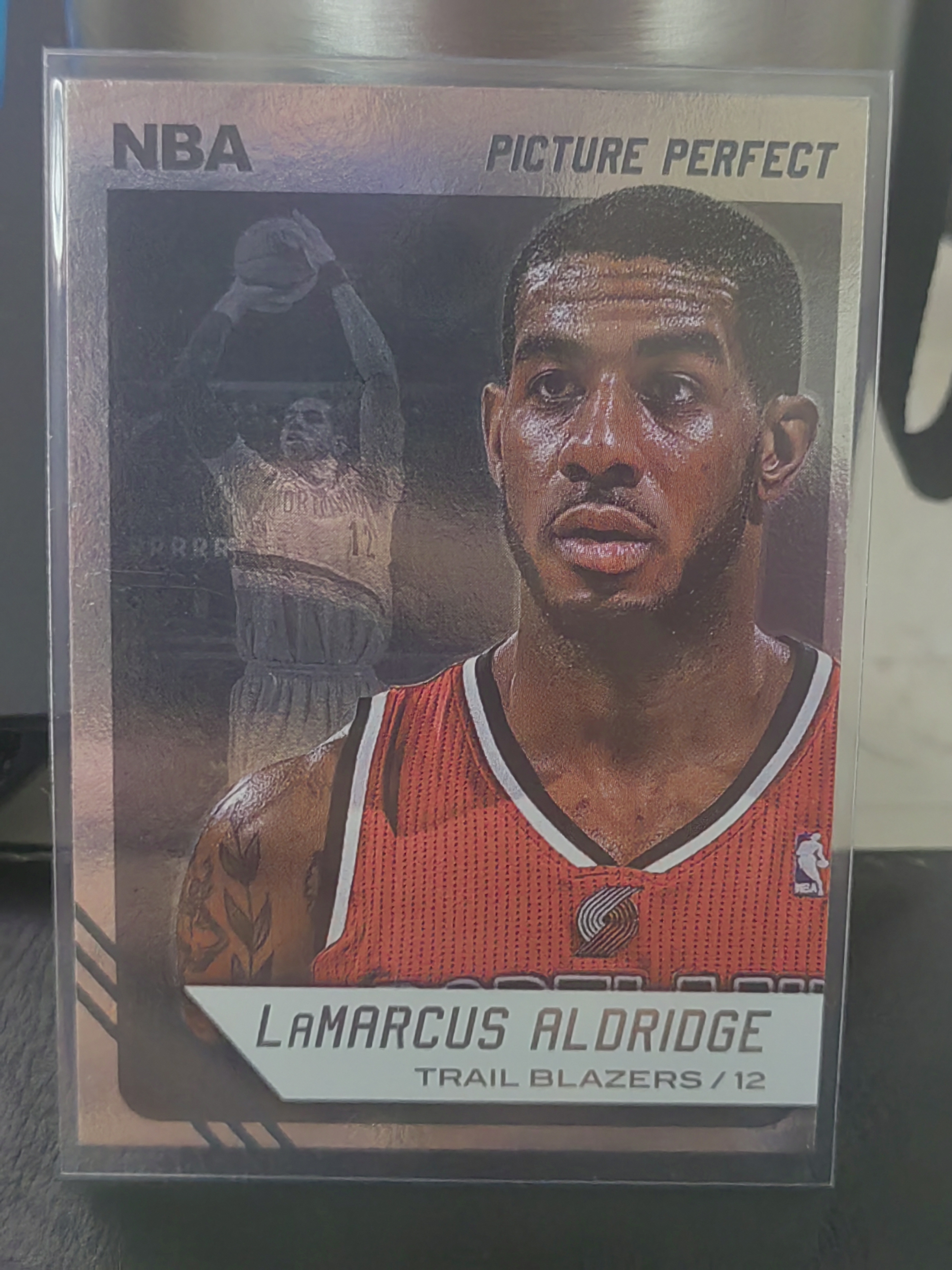 2014-15 Panini S.p.A LaMarcus Aldridge 中雅图 拉玛库斯 阿尔德里奇 大头 开拓者 篮 白边白角 不保卡品 卡品如图