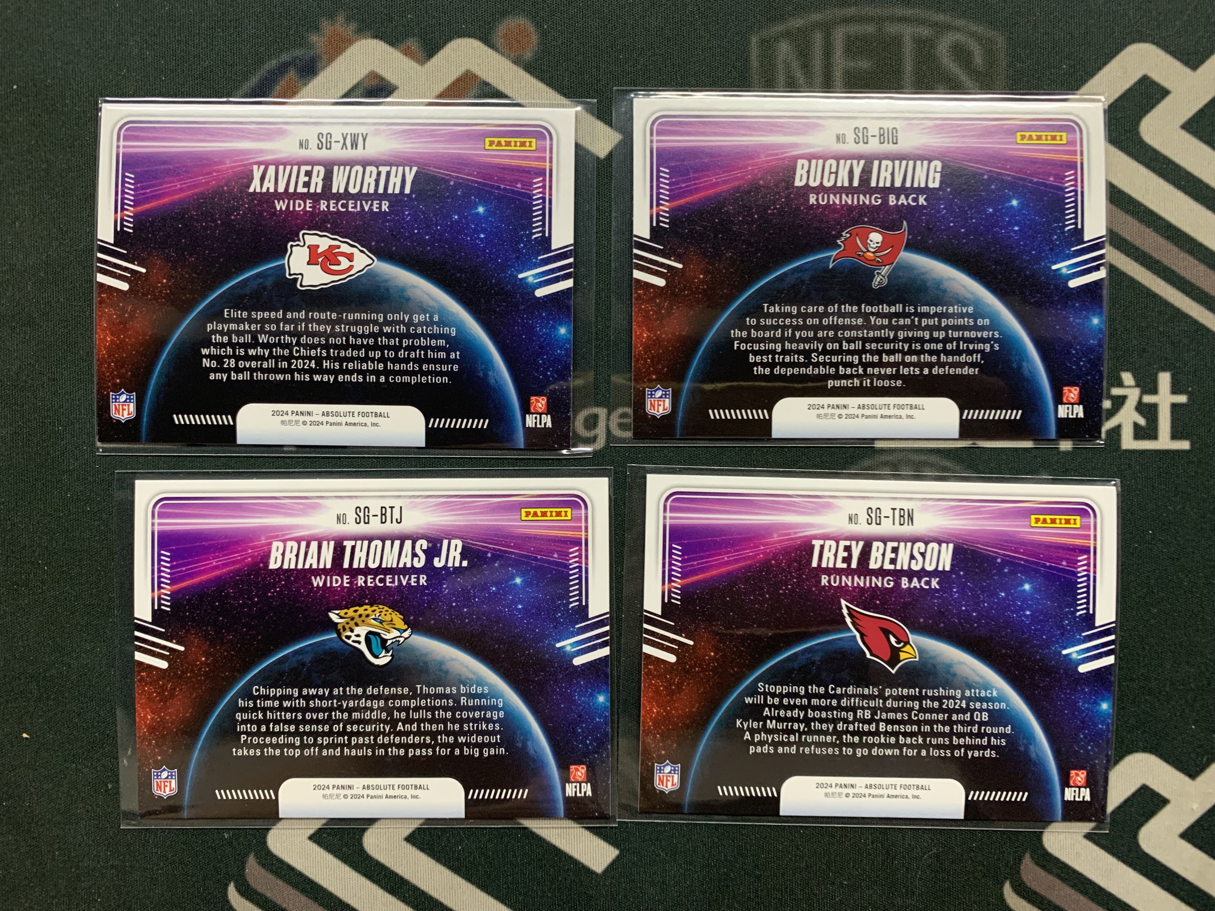 2024 PANINI NFL ABS系列 【LZK712】 一标 STAR GAZING 特卡 打包!如图!
