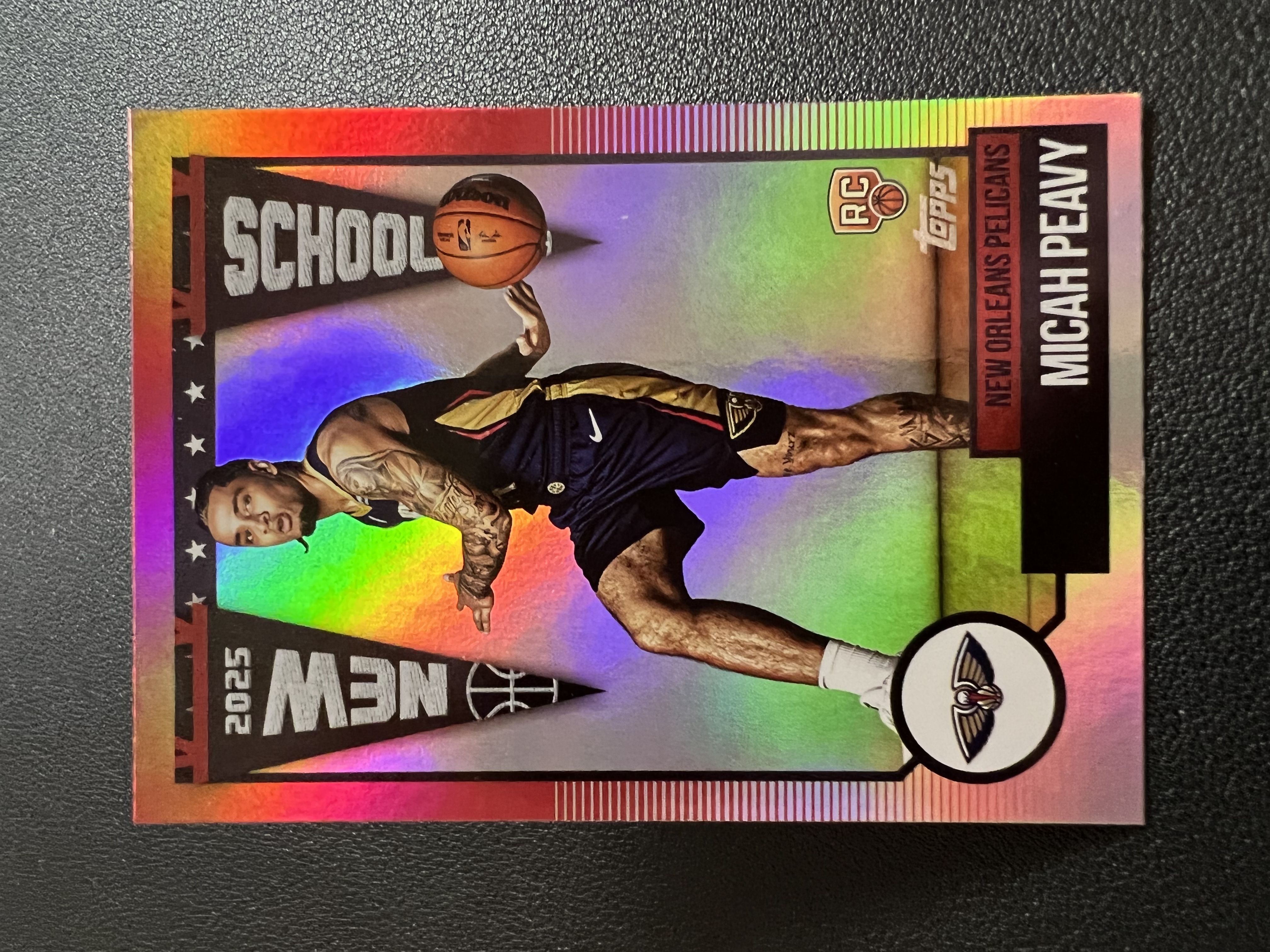 2025 Topps Flagship Micah Peavy RC 【星佑代卖】鹈鹕 新秀 迈卡 皮维 New School特卡 银折 收藏必备 航