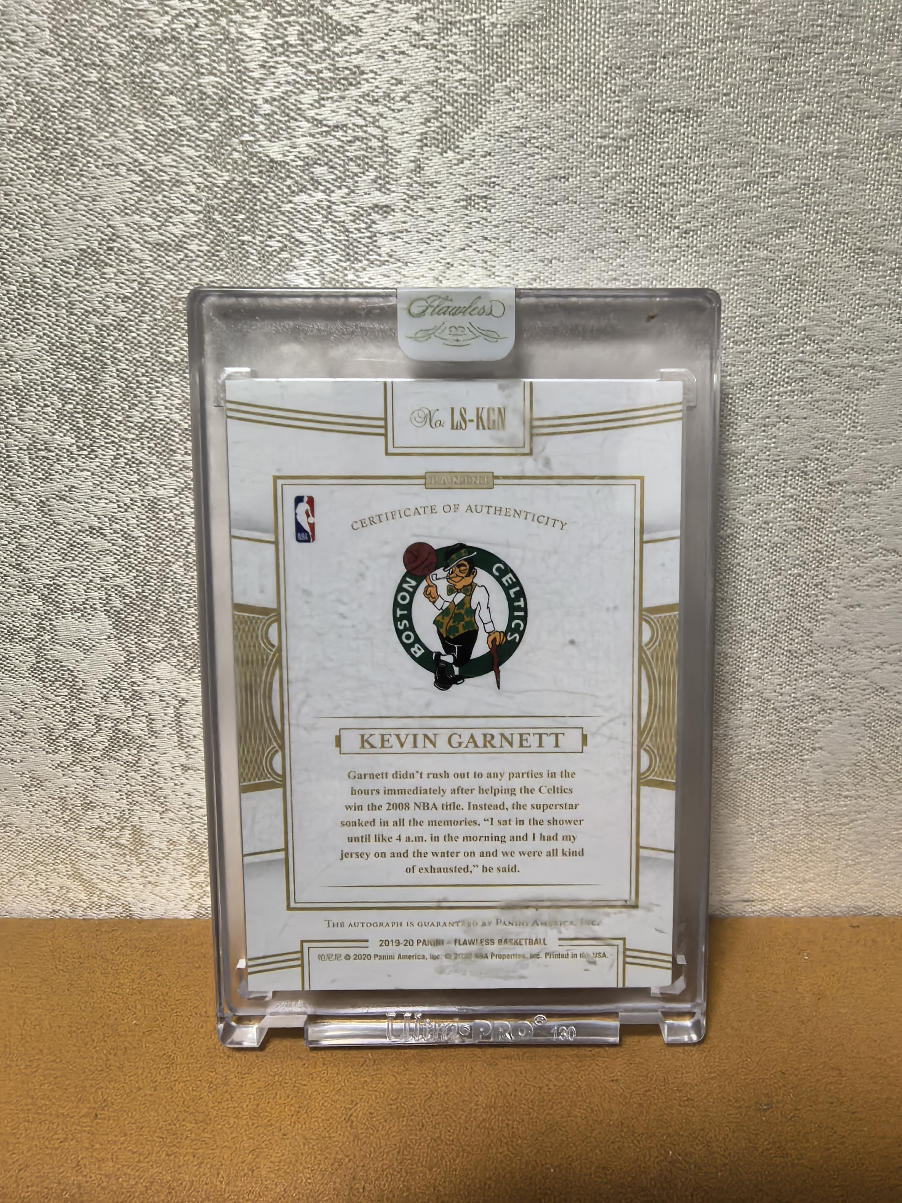 2019-20 Panini Metal Flying High Kevin Garnett 凯尔特人 森林狼 传奇巨星凯文加内特 手提原封砖25编 卡签 字迹完美 卡品如图 收藏必备!