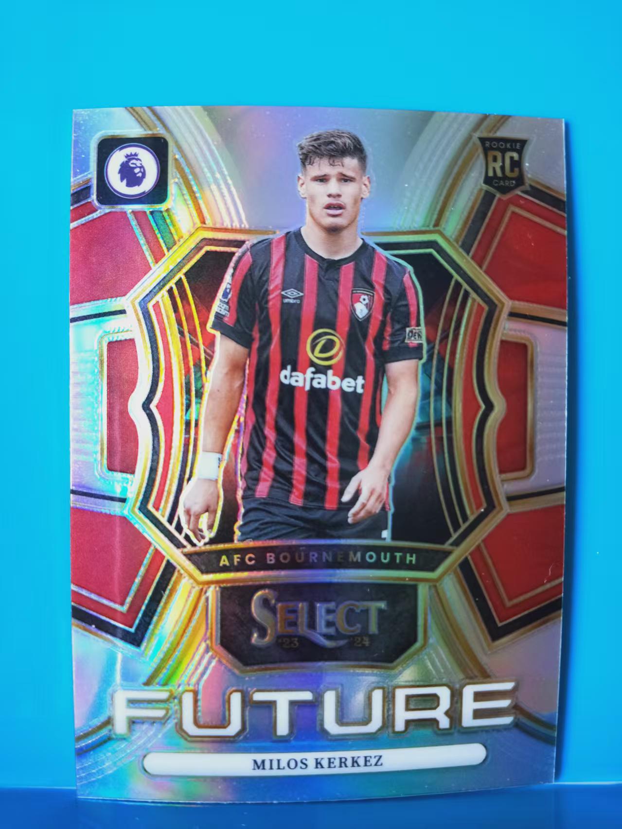 2023-24 Panini Select milos kerkez 伯恩茅斯 科尔克兹 新秀RC  未来特卡 银折 英超 卡品如图 W006C