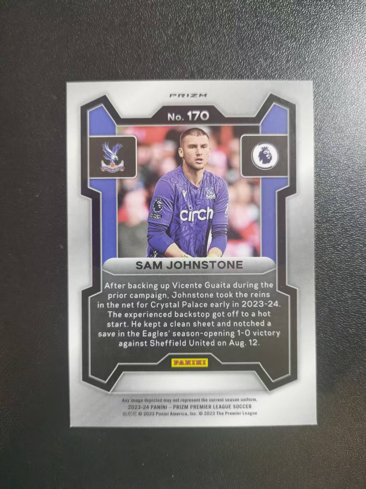 2023-24 Panini Prizm Sam Johnstone 约翰斯通 水晶宫 英超PZ 折射 收藏凑套 卡品如图 免费代拍CC06