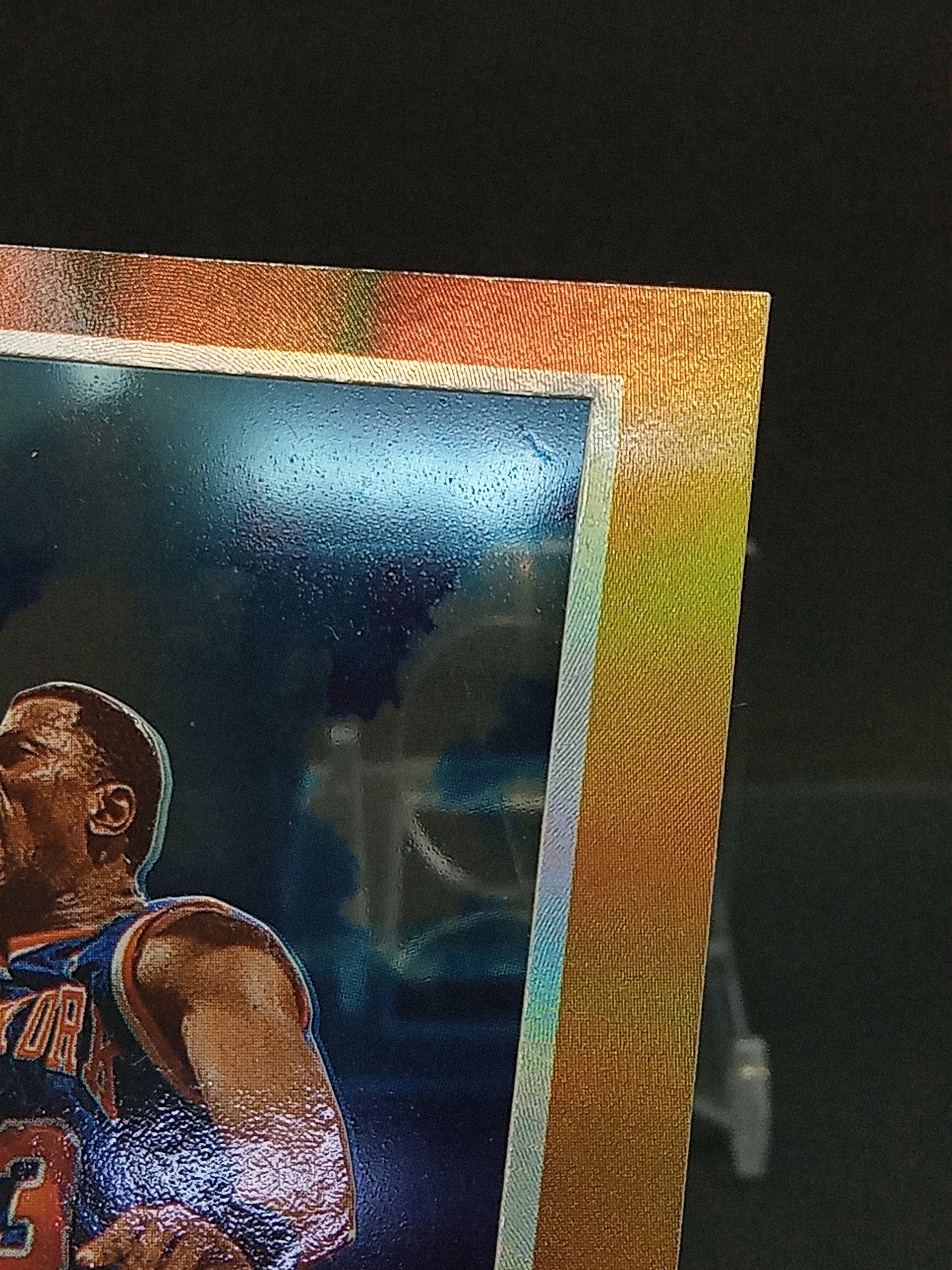 【DC拍卖】9.29小科比(微瑕) `1996-97 Skybox E-X2000 #46 Patrick Ewing 帕特里克尤因 纽约尼克斯 经典老折射球星卡,大猩猩`