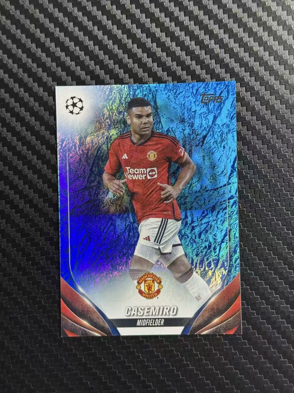 2024 Topps UCC Casemiro 欧冠 碧玉 卡塞米罗 曼联 巴西 蓝玉折 128/175编 卡品如图 拍前看描述