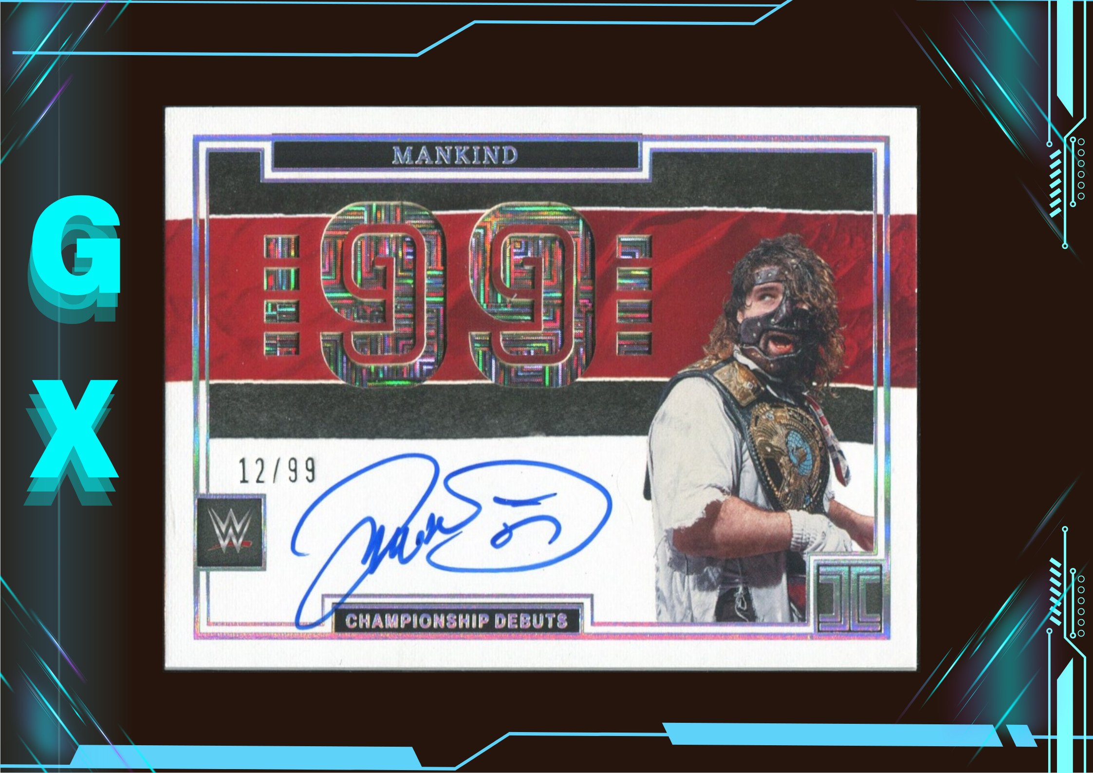 2022 Impeccable WWE 小真金系列 米克弗利 Mankind 硬核之王 12/99编 数据 卡签 签字 !【钩玄卡店】LLS