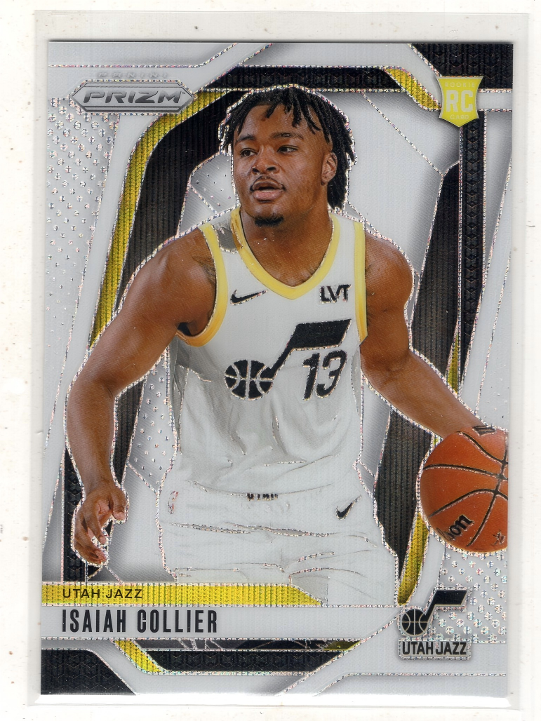 2024-25 Panini Prizm Isaiah Collier RC 【来拆波卡】爵士 以赛亚 科利尔 新秀 白波纹折 银折 38编 jjdk
