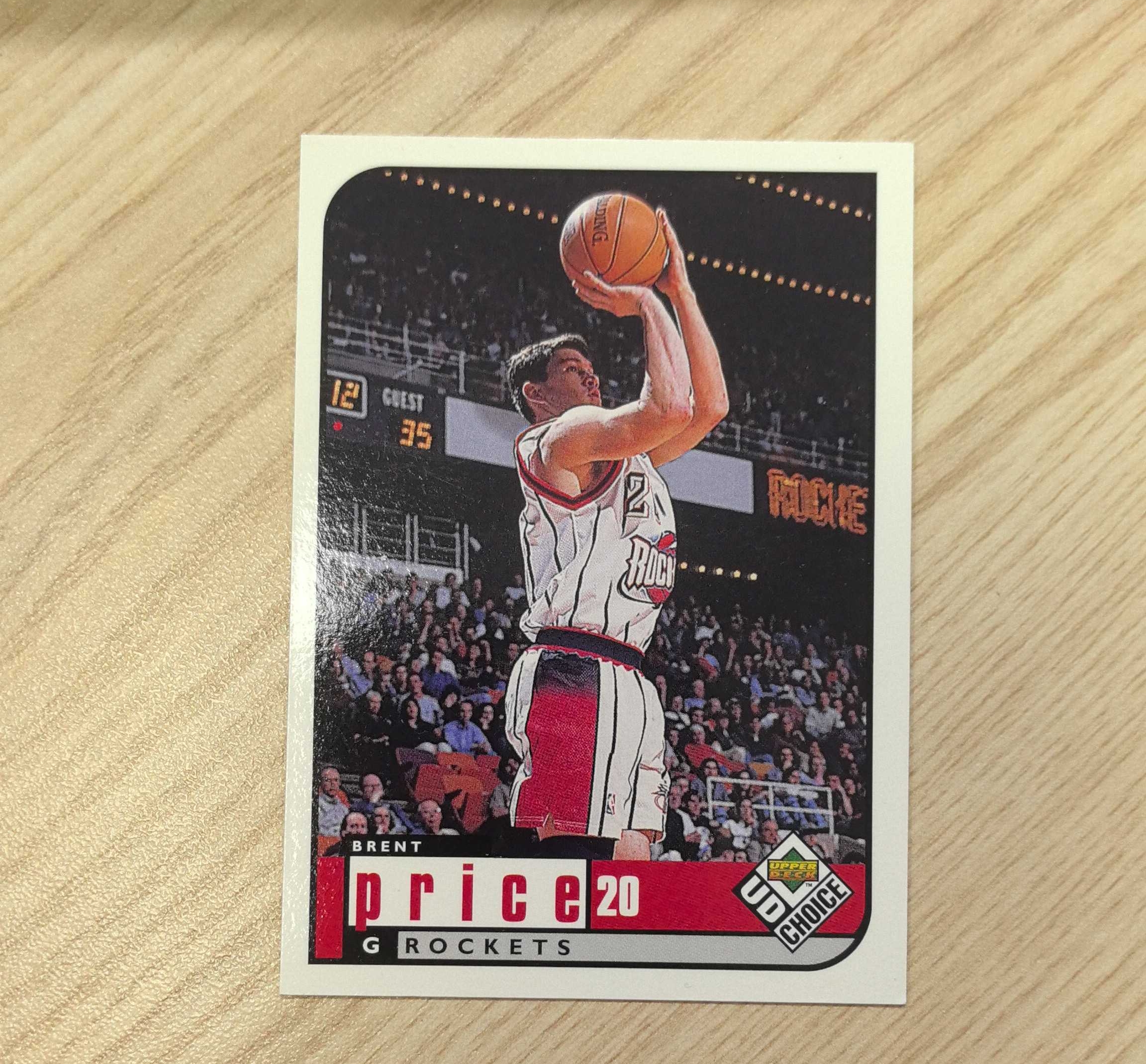 1998-99 Upper Deck Choice Brent Price 布伦特·普莱斯 先后效力于子弹(奇才)、火箭、灰熊和国王 硬通货 极具收藏价值
