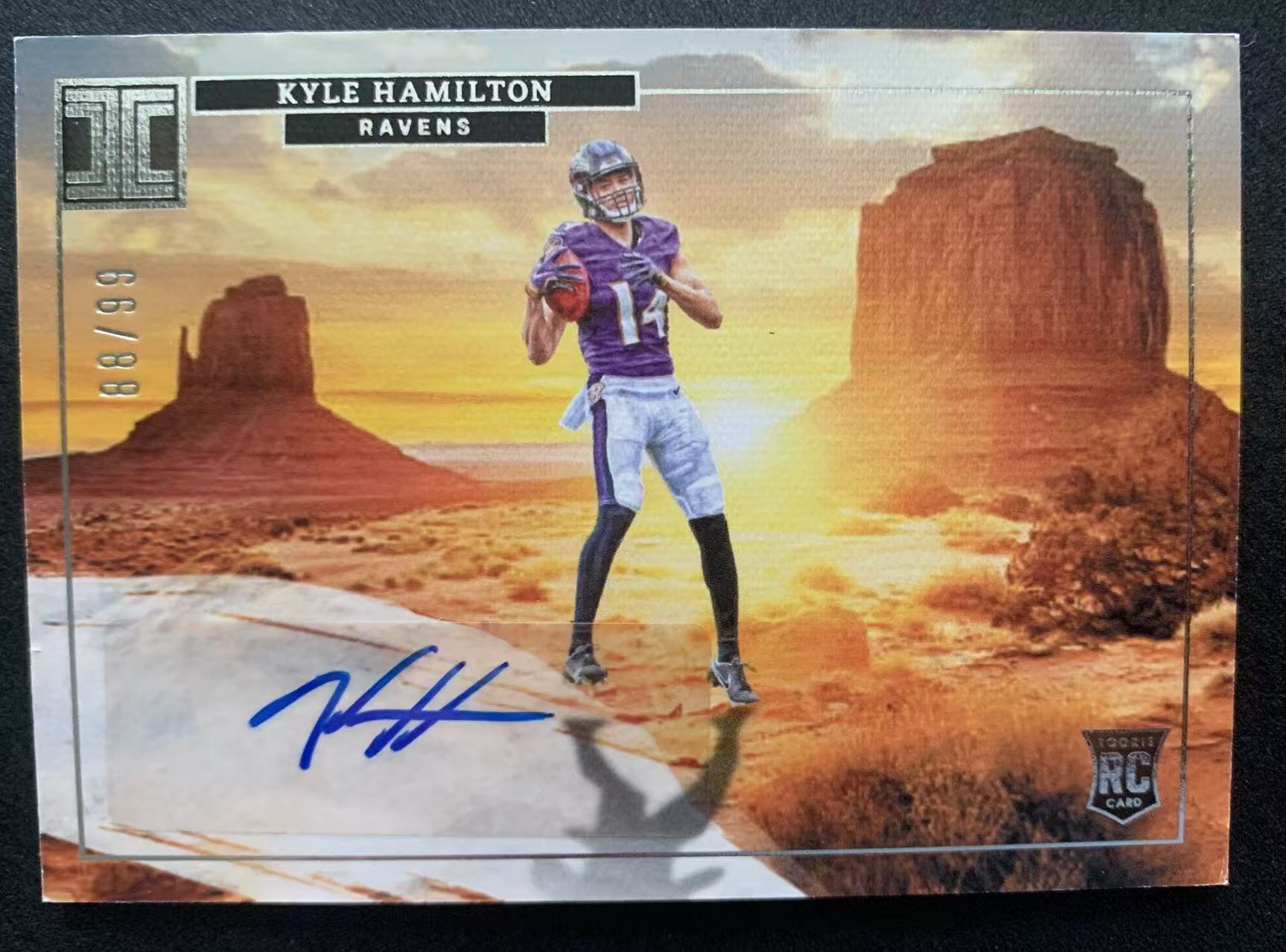 【瞳瞳代卖】2022 Panini Impeccable NFL 橄榄球 小真金 凯尔 汉密尔顿 Kyle Hamilton 99编 新秀 RC 签名卡 联盟最强安全卫