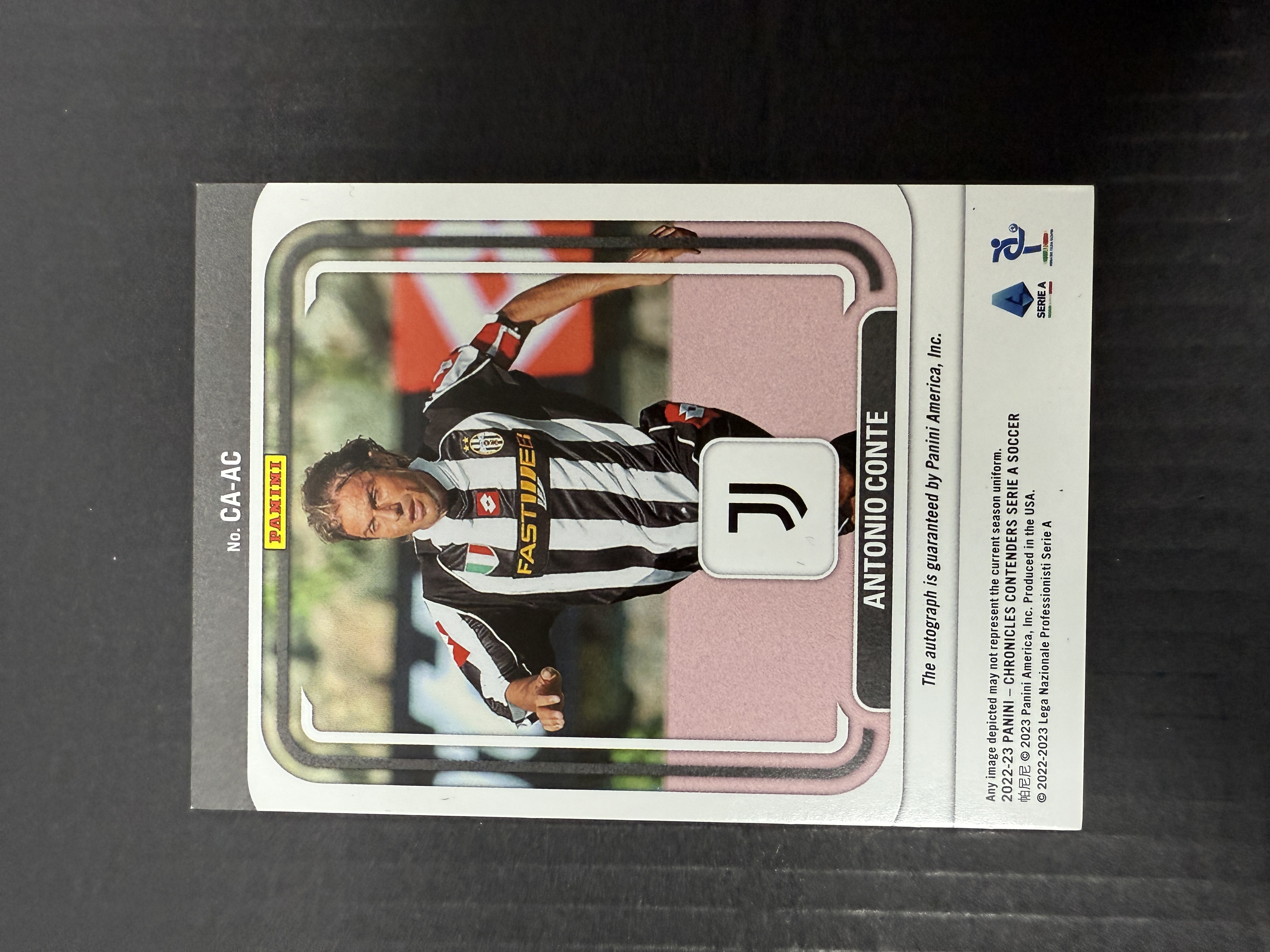 【GOAT山羊拍卖】D哥 2022-23赛季 编年史系列 孔蒂 球票签字 /139 尤文图斯名宿 品相如图