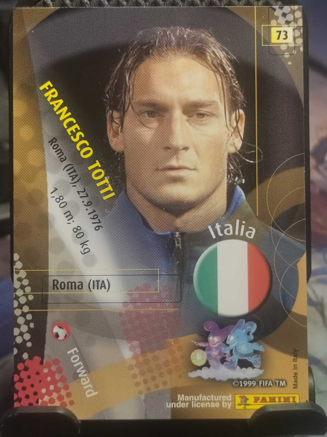 2002 Panini FIFA Francesco Totti 日韩世界杯 意大利队中场核心 狼王 弗朗西斯科 托蒂