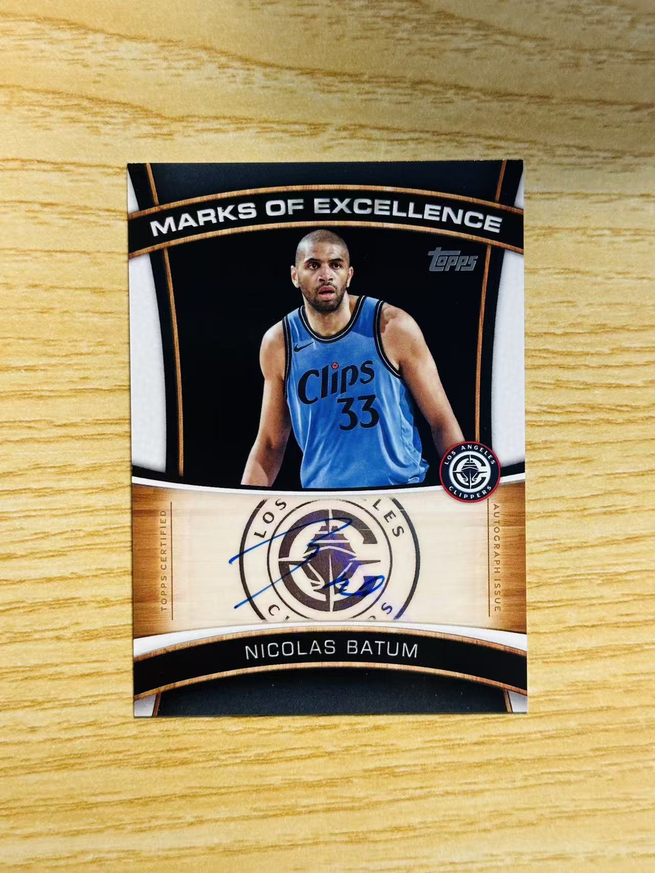 2025 Topps Topps/NBA Starting 5 Nicolas Batum 尼古拉斯 巴图姆 雷霆 签字