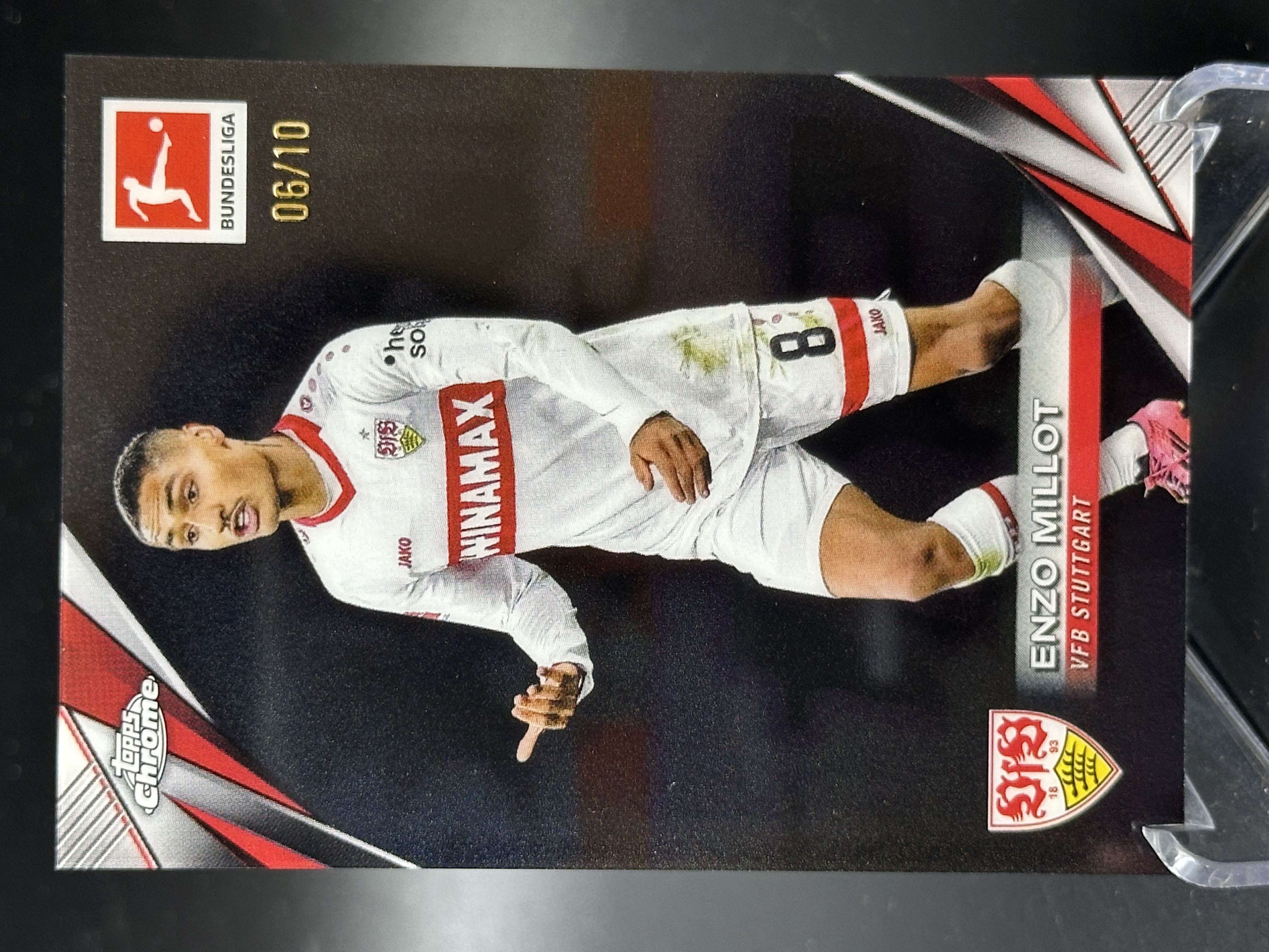 2024-25 Topps Chrome Enzo Millot 【小黄拍卖】德甲 恩佐 米洛 斯图加特 06/10编 超低编 少见「cook」