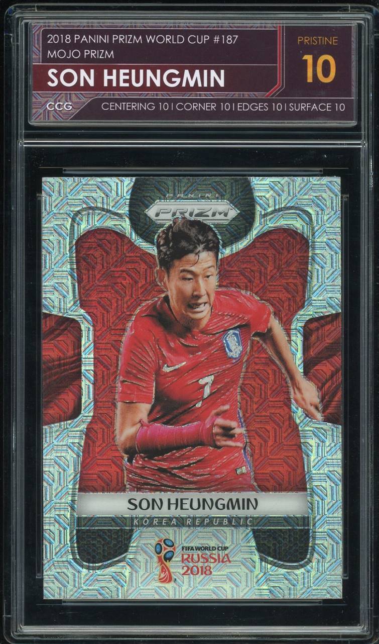 2018 Panini Prizm World Cup #187 Son Heungmin Mojo Prizm CCG 10 PRISTINE 孙兴慜 19252755