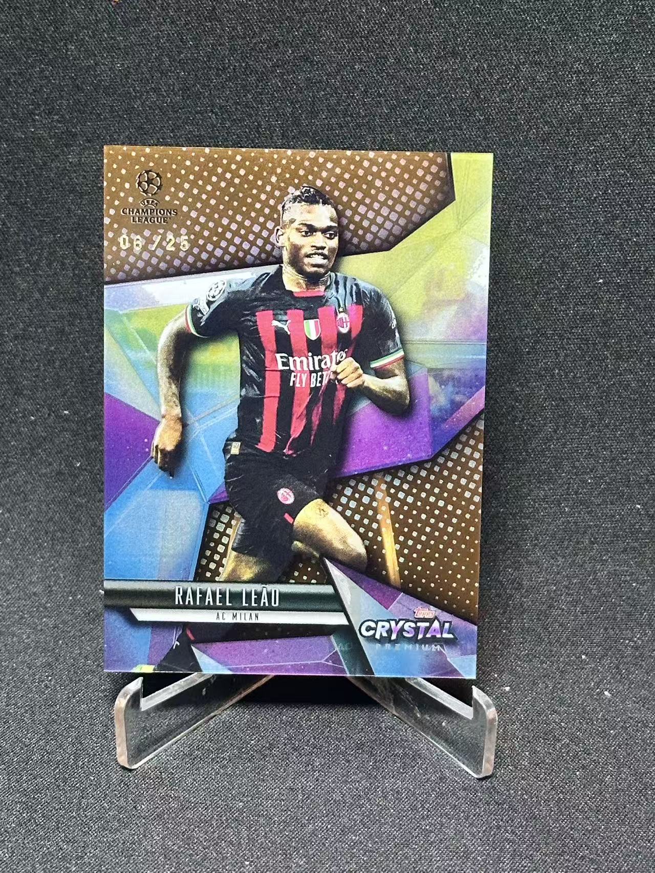 2023 Topps UEFA Champions League Rafael Leao 【哆哆卡社】拉斐尔·莱昂 25编 AC米兰 欧冠 卡品如图