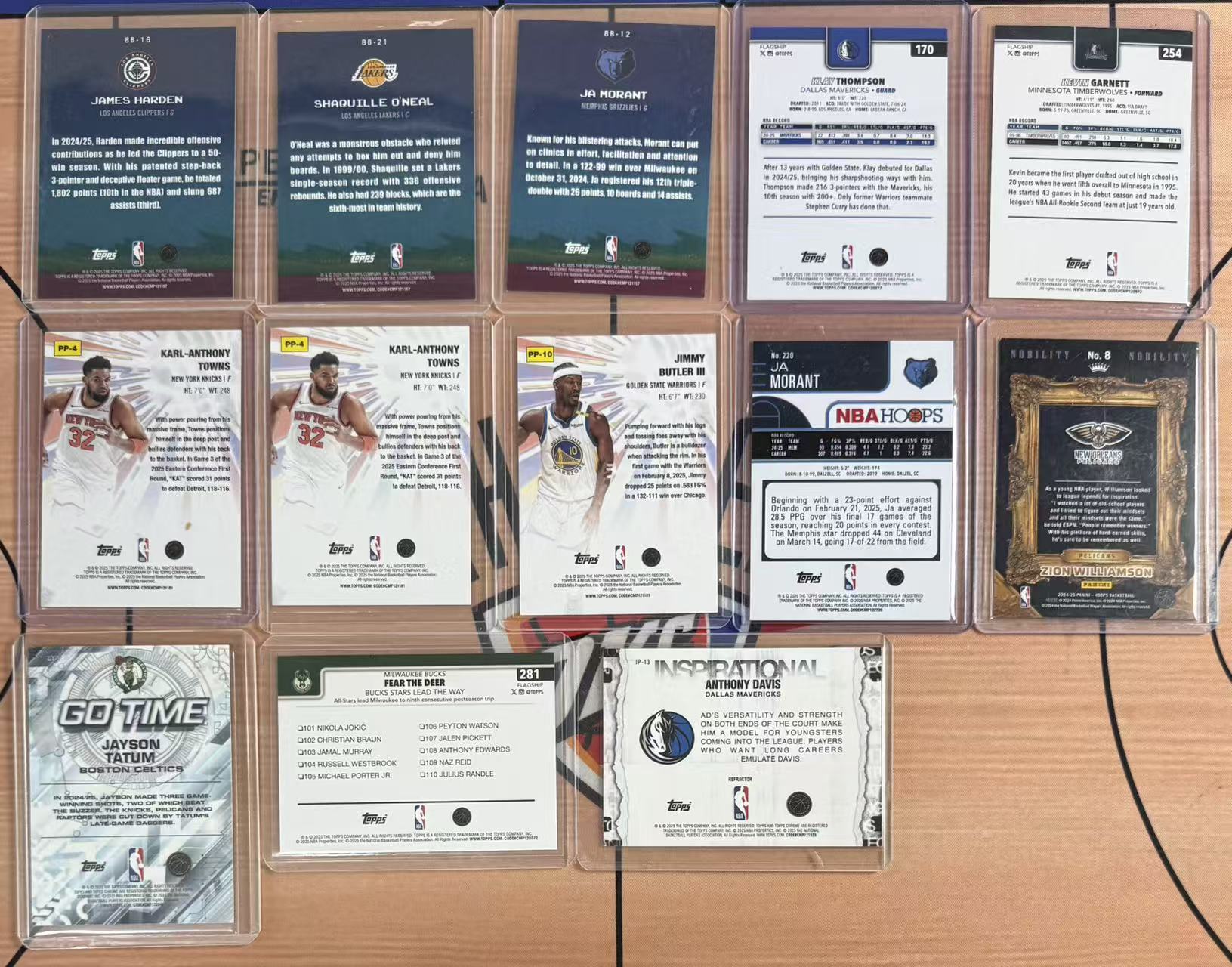 2025 Topps TOPPS Ja Morant 贾莫兰特 沙奎尔奥尼尔 大鲨鱼 詹姆斯哈登 凯文加内特等球员 8-Bit 碎冰折等折射 base 特卡 一图打包 不保卡品 #Wes# 178