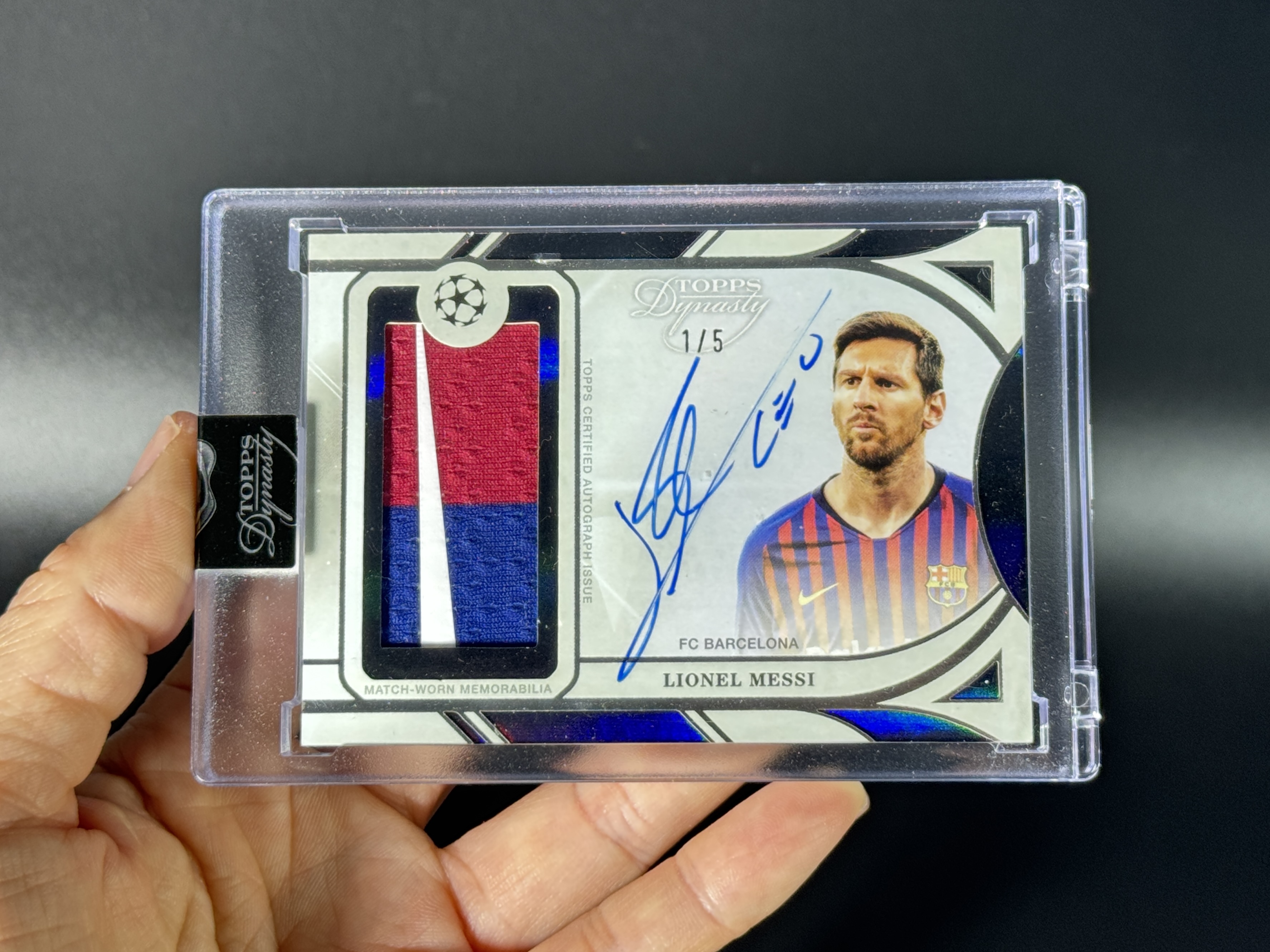 【喷子拍卖】2025 topps dynasty Lionel Messi 欧冠王朝 巴塞罗那 阿根廷球王 梅西 patch 签字 5编 首编 闪版 卡签 系列大hit卡 最有价match-worn亲穿落场 原封砖 送订制壳 Avicii