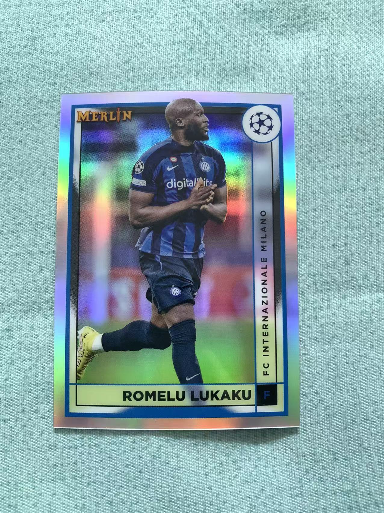 2023 Topps MERLIN ROMELU LUKAKU 欧冠 梅林 国际米兰 卢卡库 银折 折射 卡品如图 收藏必备 谔谔