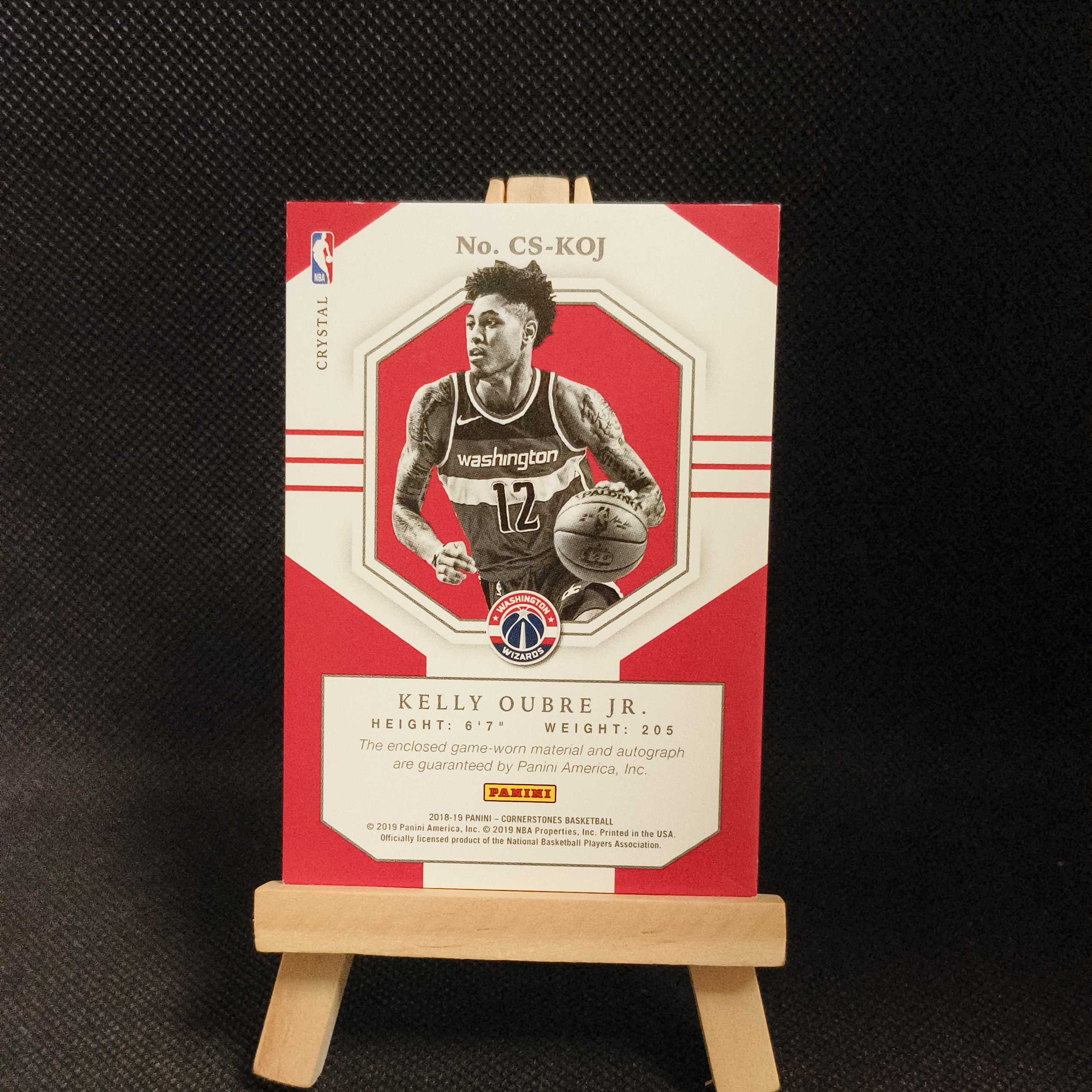 2018-19 panini Cornerstones Kelly Oubre Jr 大理石 奇才 76人 凯利 乌布雷 pa 四窗球衣物料签字 卡签 /49编 卡品如图 马克西vj好兄弟 赛季发