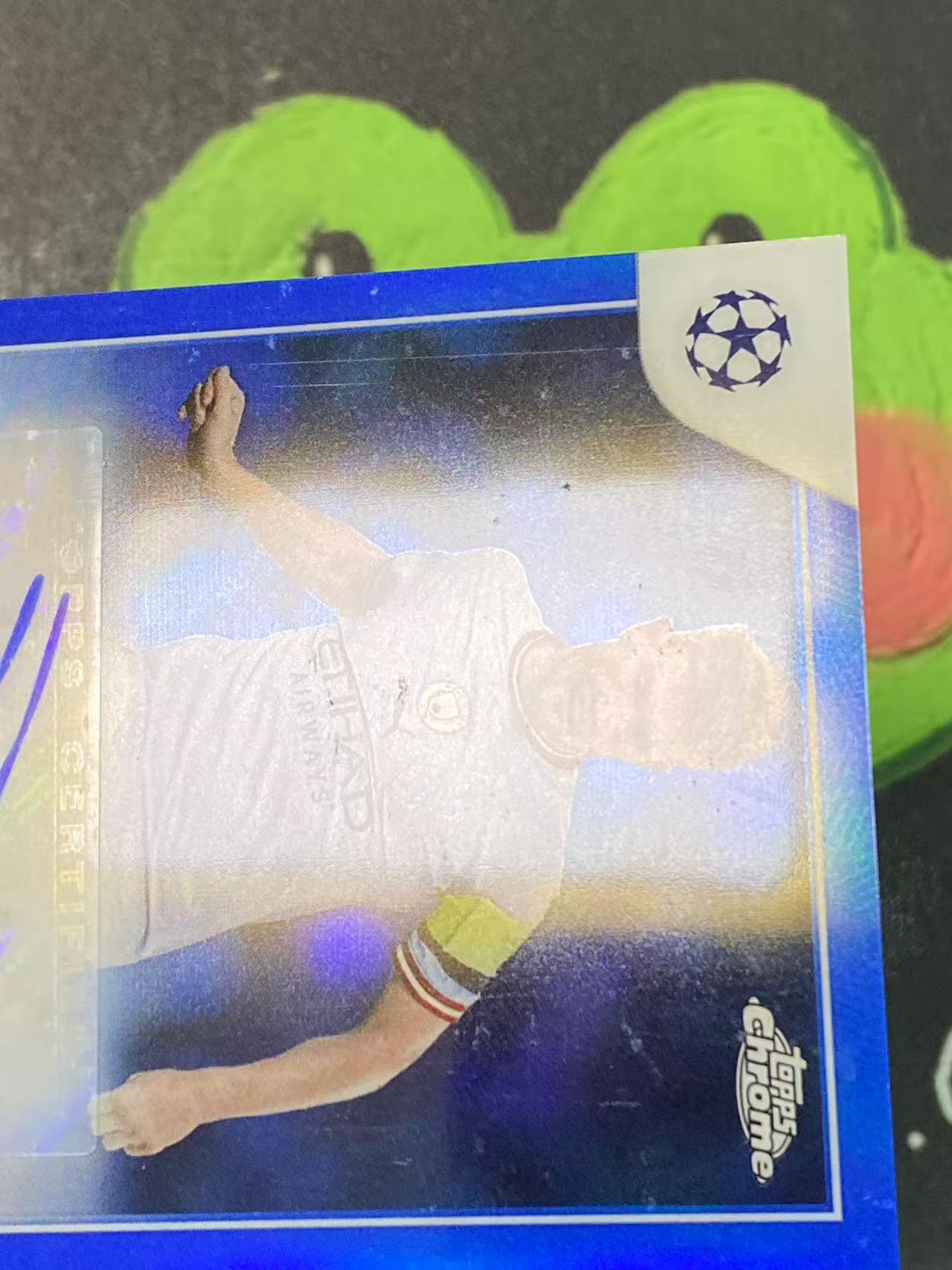 2023 Topps Chrome Kevin De Bruyne 欧冠 曼城 凯文 德布劳内 150编 蓝折 签字 比利时 丁丁 微瑕如图【ZYP代拍】JAY