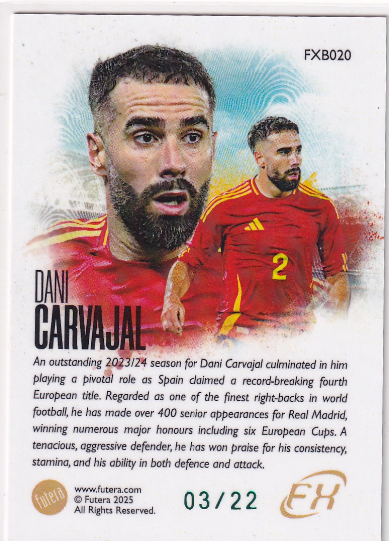 【thebighit】不累计004.2025 Futera FX 福特拉 西班牙 卡瓦哈尔 22编