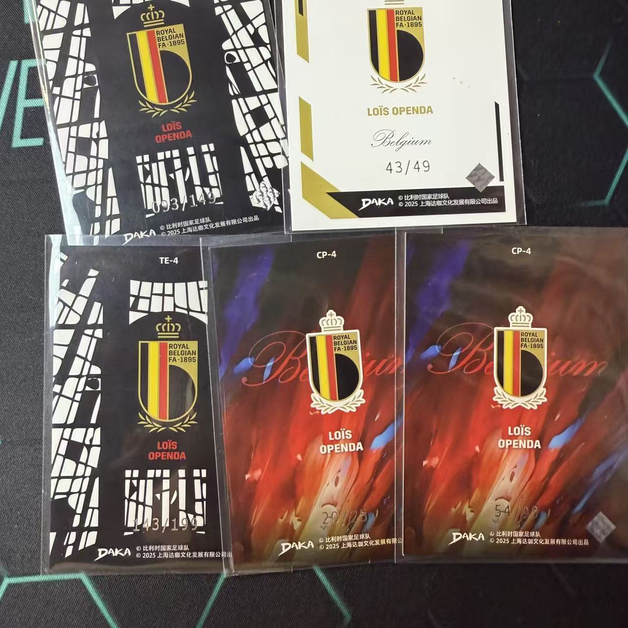 2025 DAKA 比利时队盒 LOIS OPENDA 【阿福代卖】奥蓬达 25编 49编 149编 199编 特卡 5张lot 收藏必备(等风A)