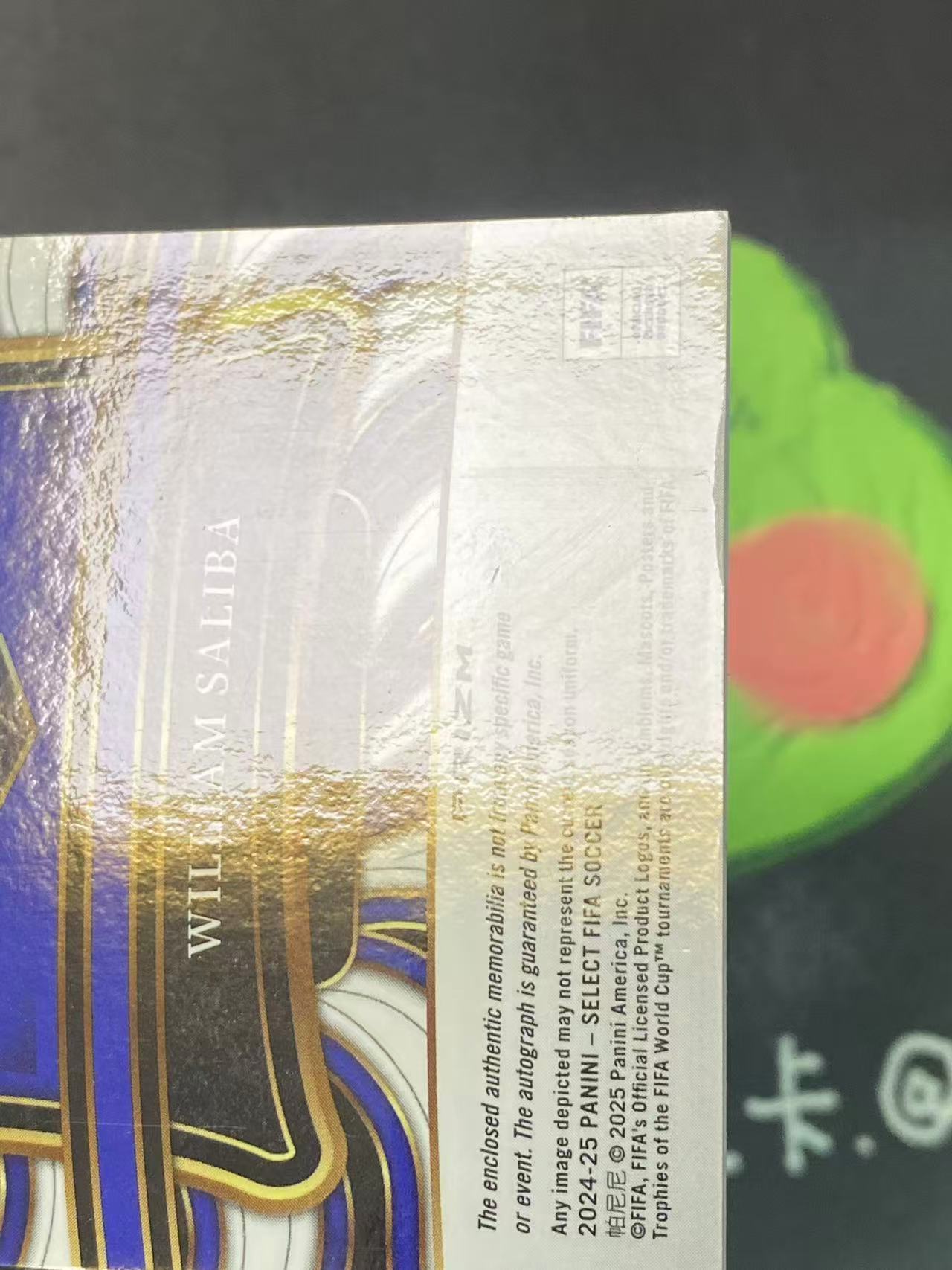 2024-25 Panini Select FIFA William Saliba 法国 萨利巴 银折 签字 物料 物料签 阿森纳 微瑕如图【ZYP代拍】LS90