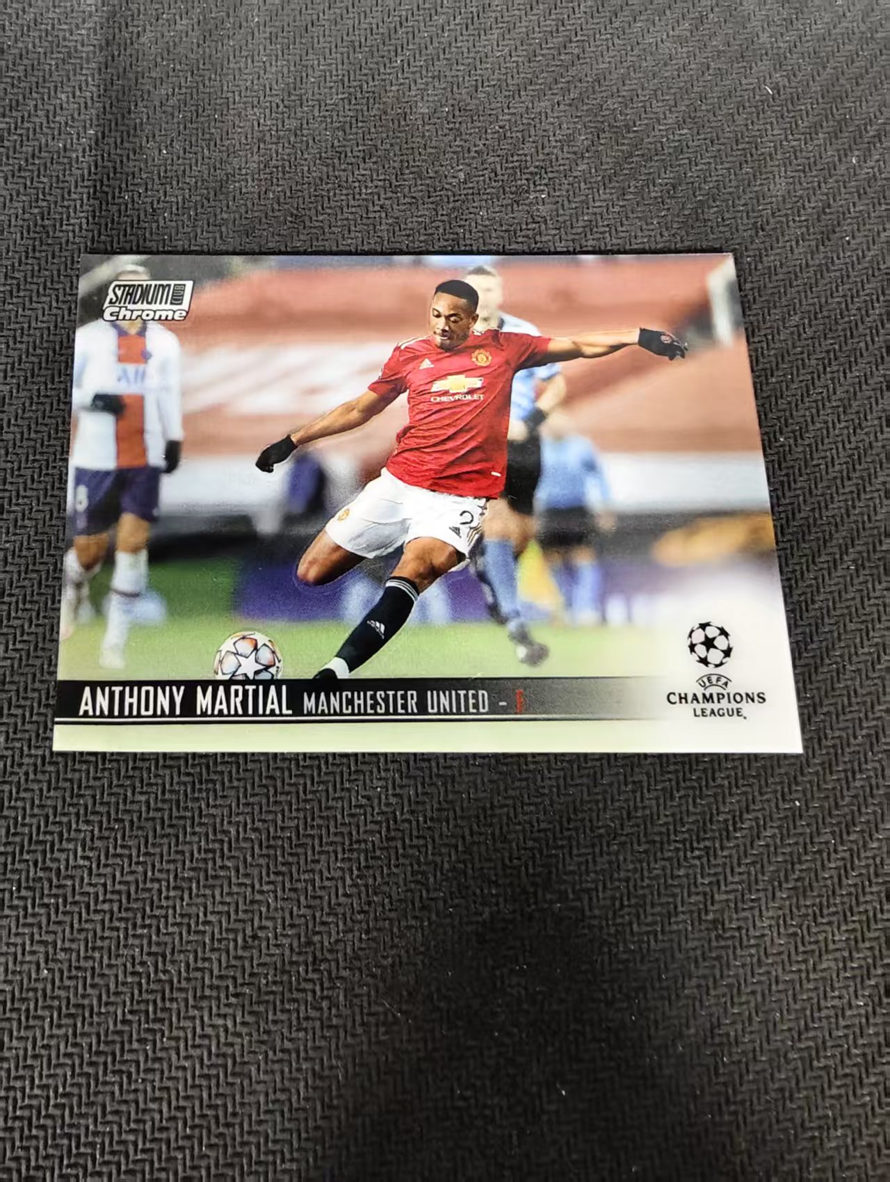 【可合并,不累计】2021 Topps Stadium Club Chrome Anthony Martial 安东尼 马夏尔 竞技场 欧冠 划痕 边角瑕疵 #38