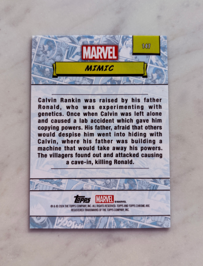 2024 Topps Marvel (MCU) Mimic 元年漫威 漫威TC 拟态者 绿变形虫 /99 收藏必备 实卡漂亮