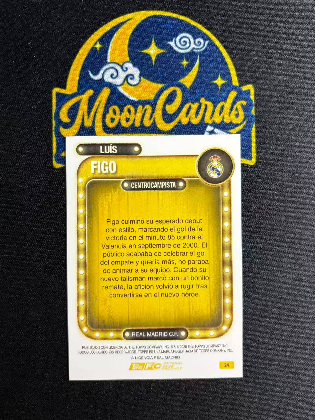 【梦卡拍卖】2025 Topps 皇马铁罐队盒 luis Figo 路易斯 菲戈 /325编 #DD# F白