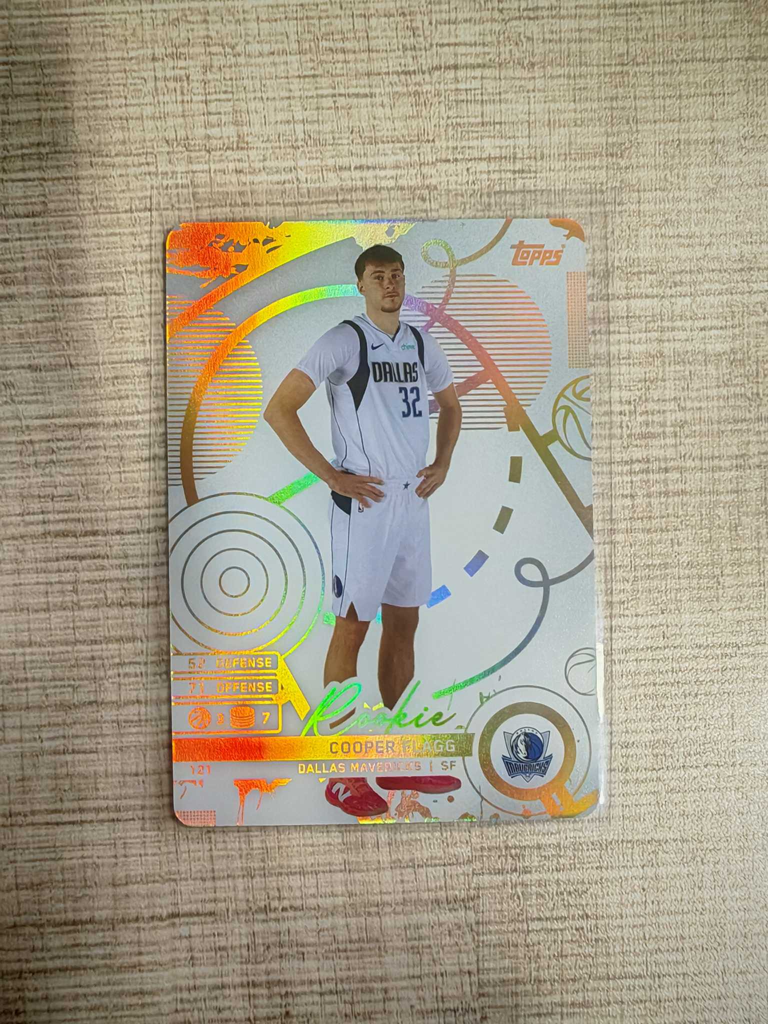 2025-26 Topps 卡游 Kayou Match Attax 游戏版 新秀 独行侠 弗拉格 正base