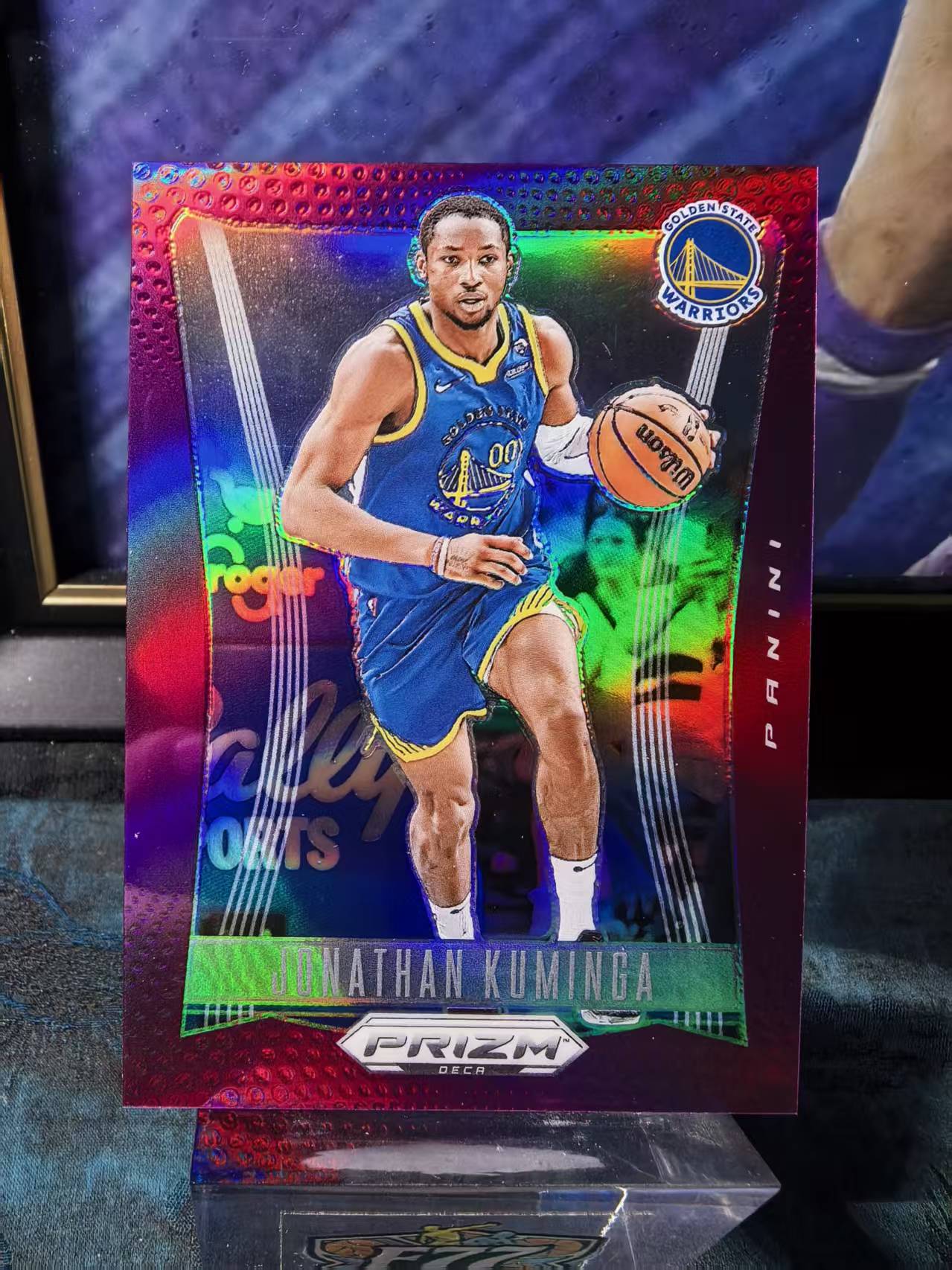 2023-24 Panini Prizm Jonathan Kuminga 复刻元年PZ系列 库明加 勇士 紫折 base /99编 收藏必备 利利