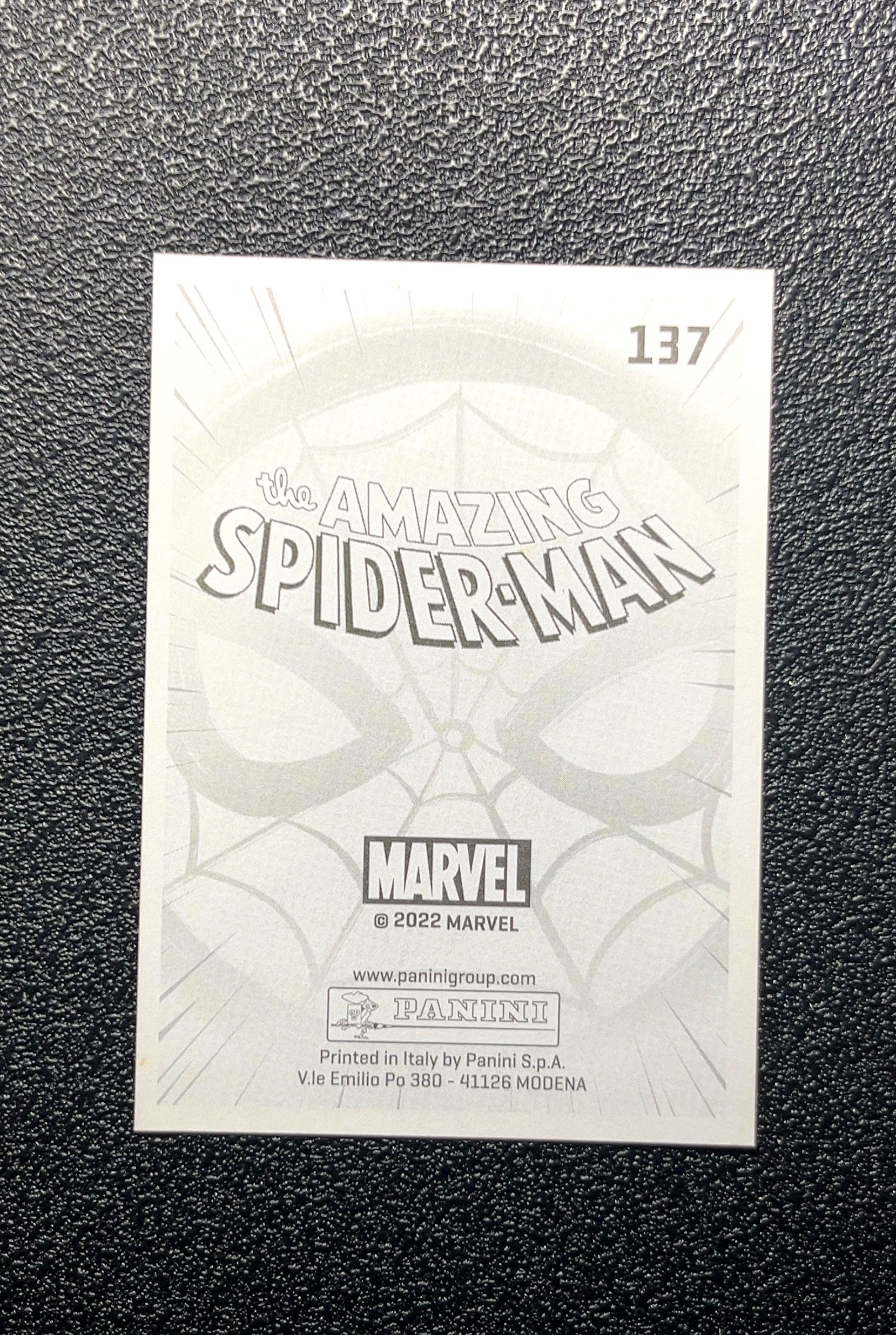 【岛屿拍卖】2022 Panini Spider-man 蜘蛛侠 卡品如图 高价值 #137 0006#616