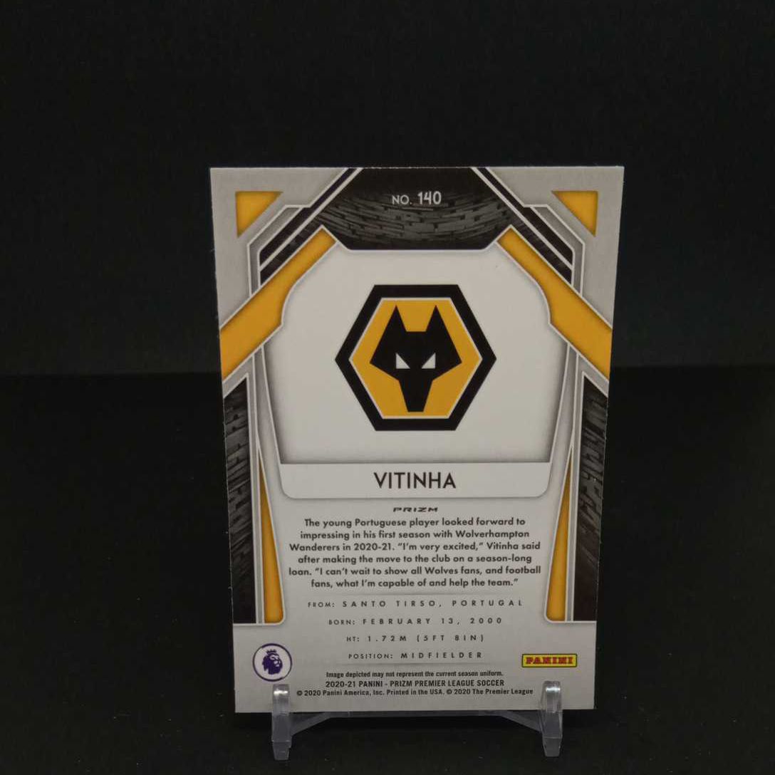 【DC拍卖】6.05 2022 Panini英超Prizm 维蒂尼亚 Vitinha 狼队RC新秀红碎冰折射球星卡