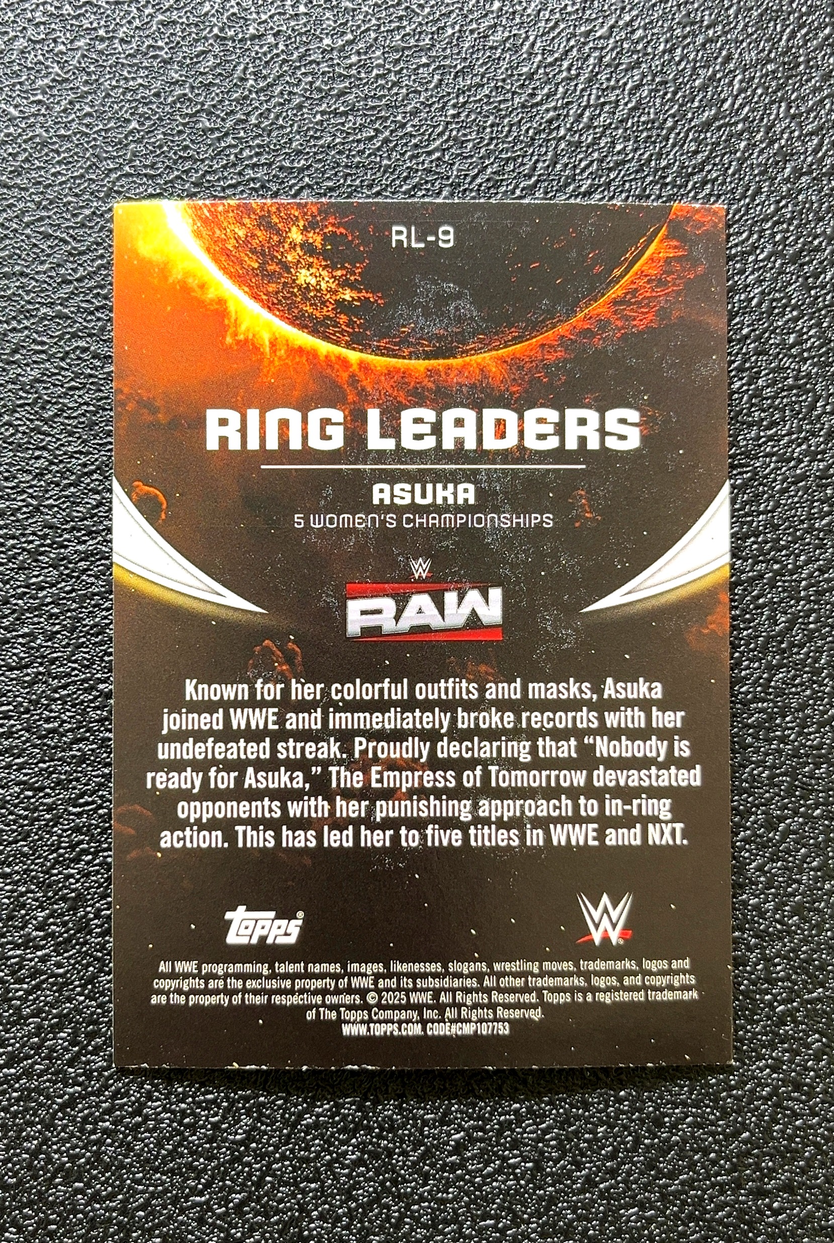 【岛屿拍卖】2026 Topps Ring Leaders Asuka 浅田舞 银折 折射 卡品如图 高价值 #RL-9 0024#44
