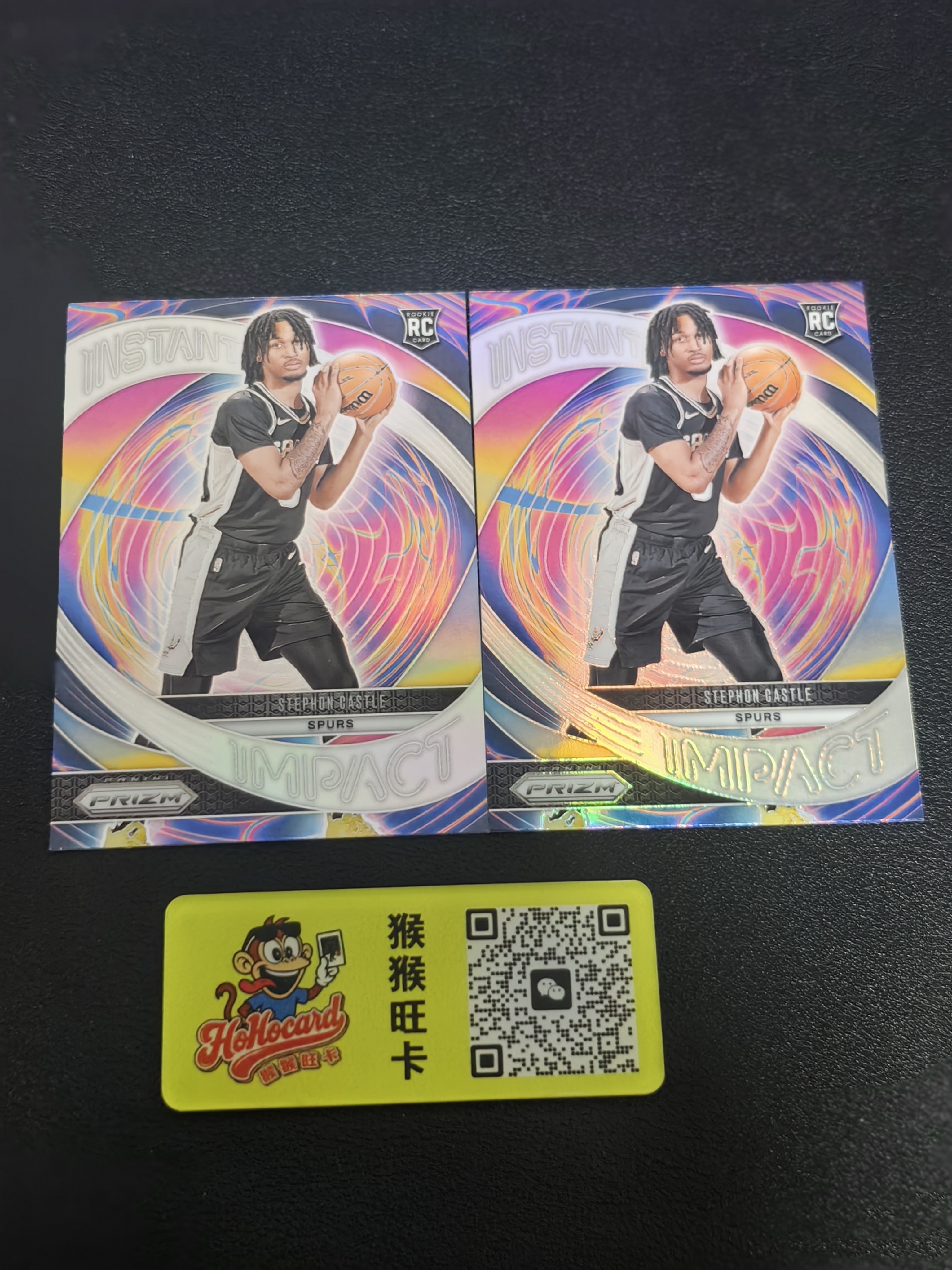 2024-25 Panini Prizm Stephon Castle RC 【猴猴旺卡】24-25赛季 圣安东尼奥马刺 史蒂芬·卡斯尔 新秀 银折 卡品如图 接代拍 20c【龙】