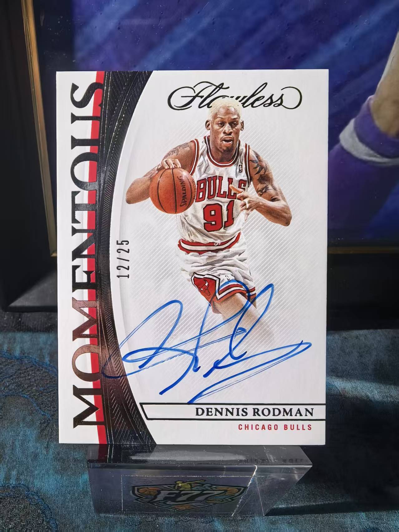 2021-22 Panini Flawless Dennis Rodman 手提 丹尼斯 罗德曼 大虫 12/25编 签字 卡签 公牛 收藏必备