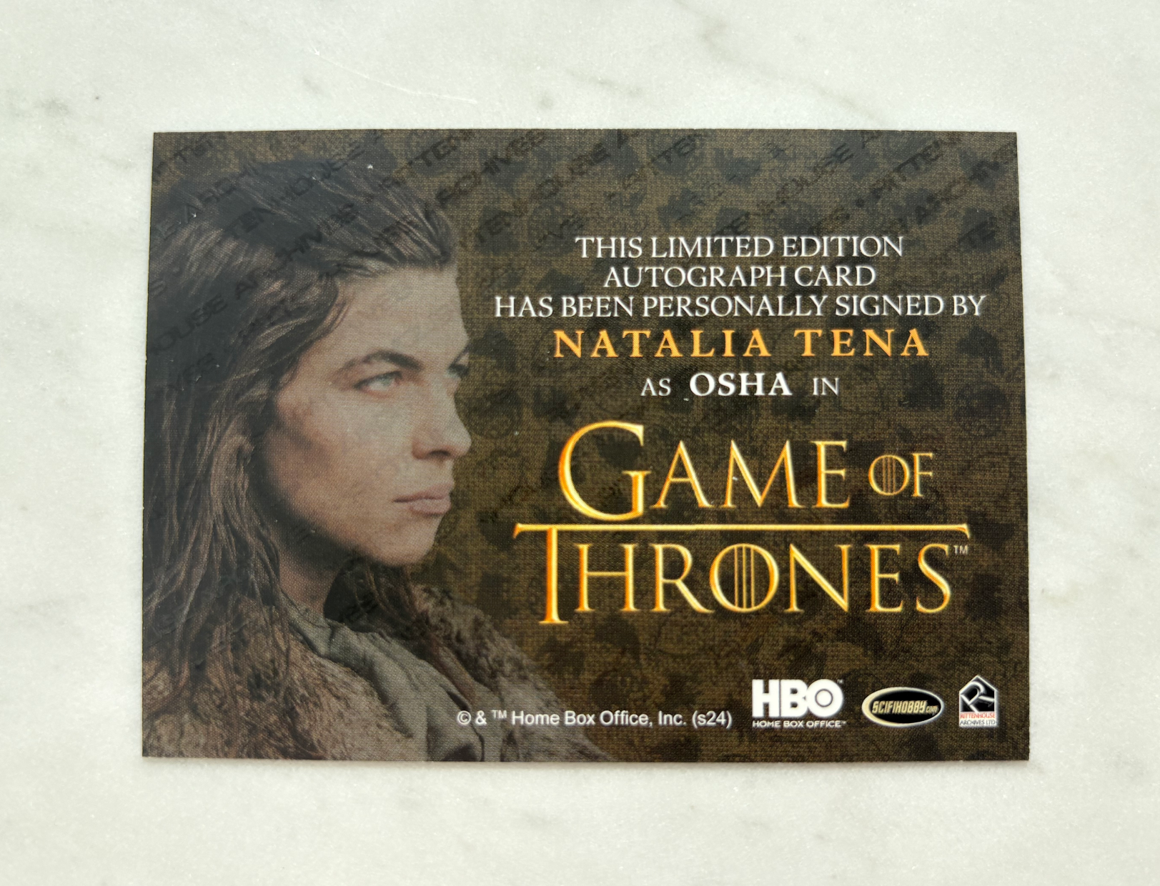 2024 Other Game of Thrones Natalia Tena HBO 权游 权利的游戏 权力的游戏 冰与火之歌 娜塔莉亚特纳 女野人 金笔卡签 角色Osha