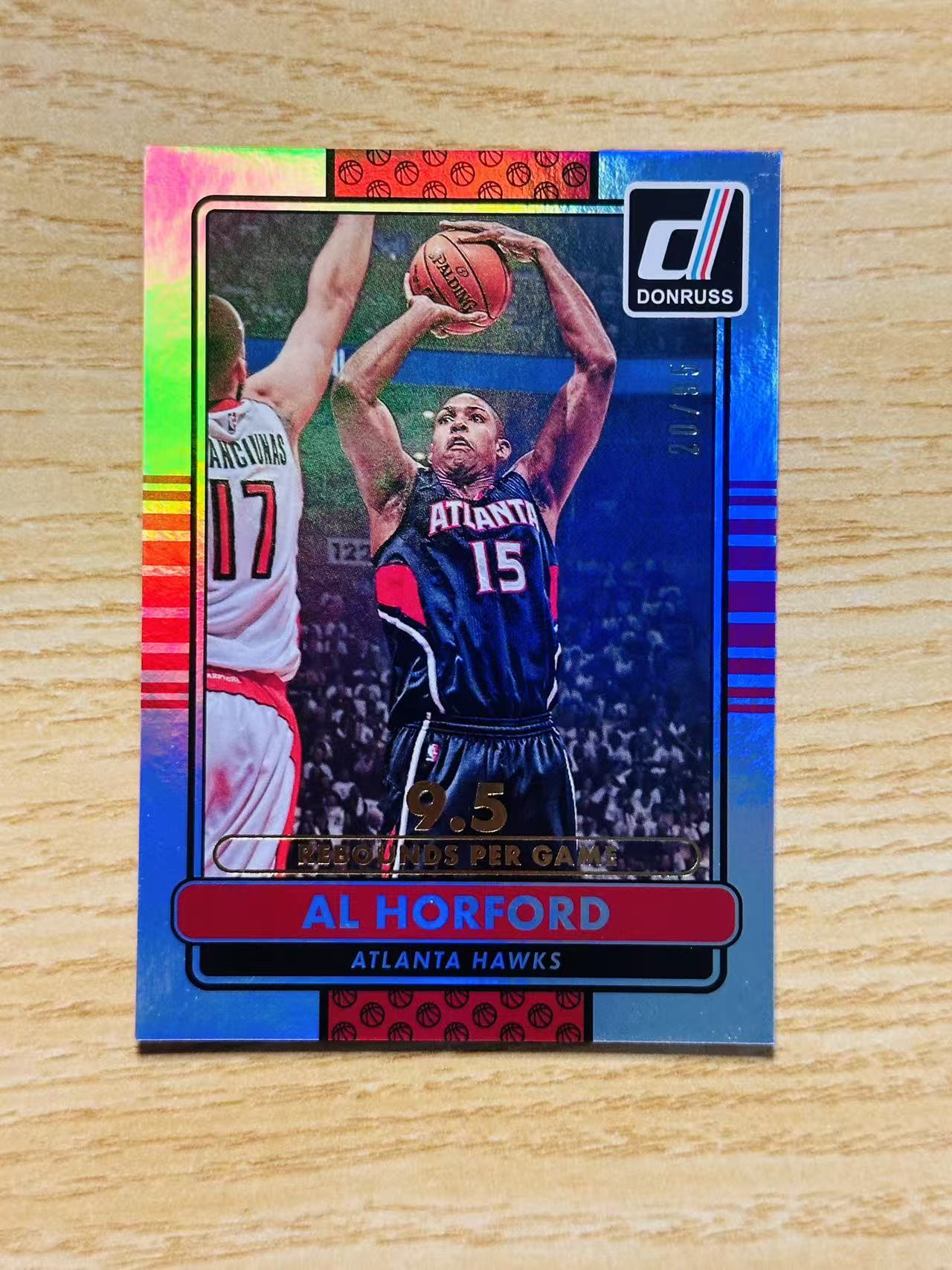 2014-15 Panini Donruss Al Horford 嘿嘿代卖 杜蕾斯 艾尔 霍福德 银折 95编 老鹰 收藏必备