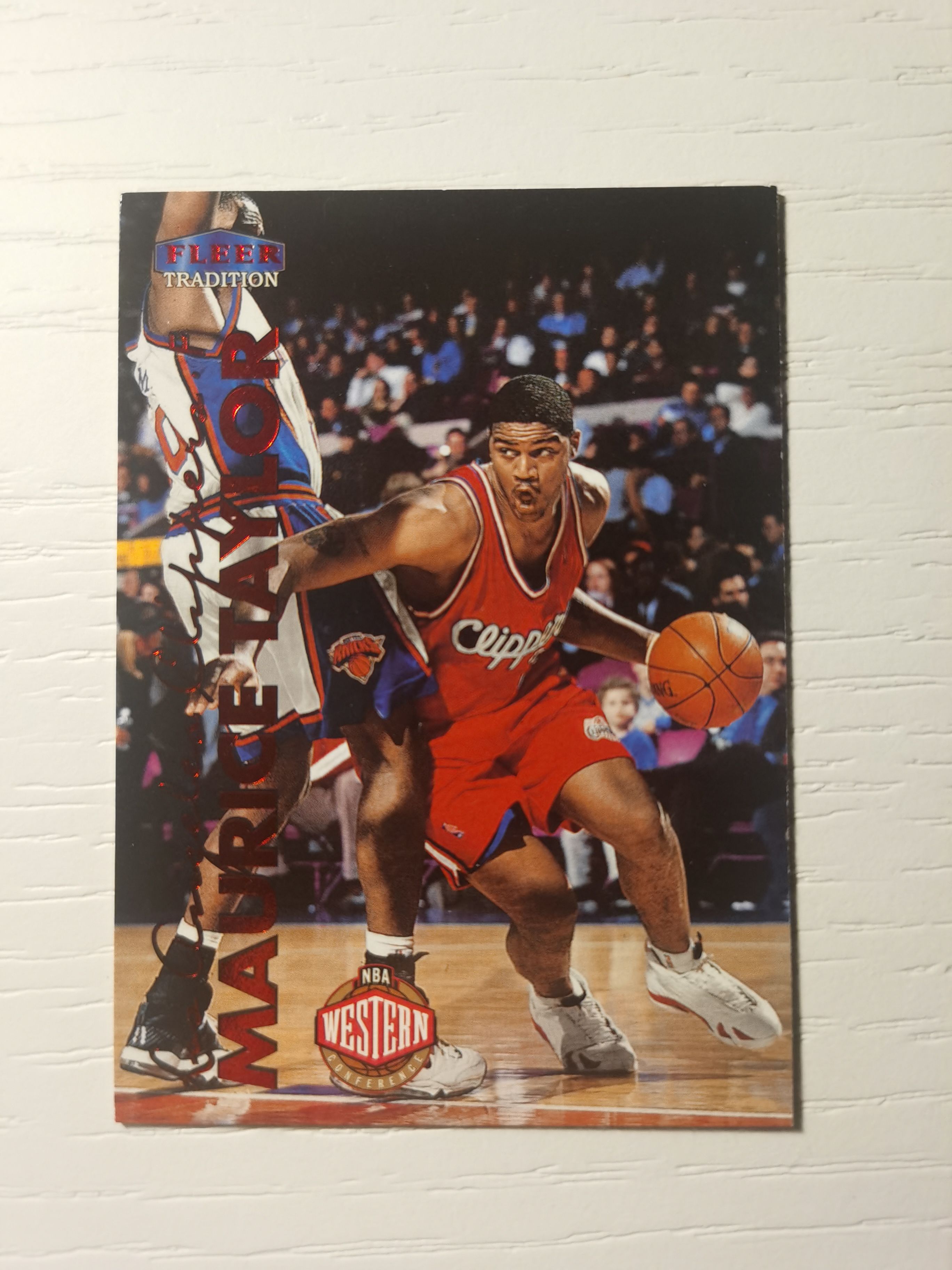 1999-00 Fleer Tradition Maurice Taylor 1999-00 莫里斯-泰勒 fleer traditon高端系列 西部 红字 快船 硬通货 极具收藏价值
