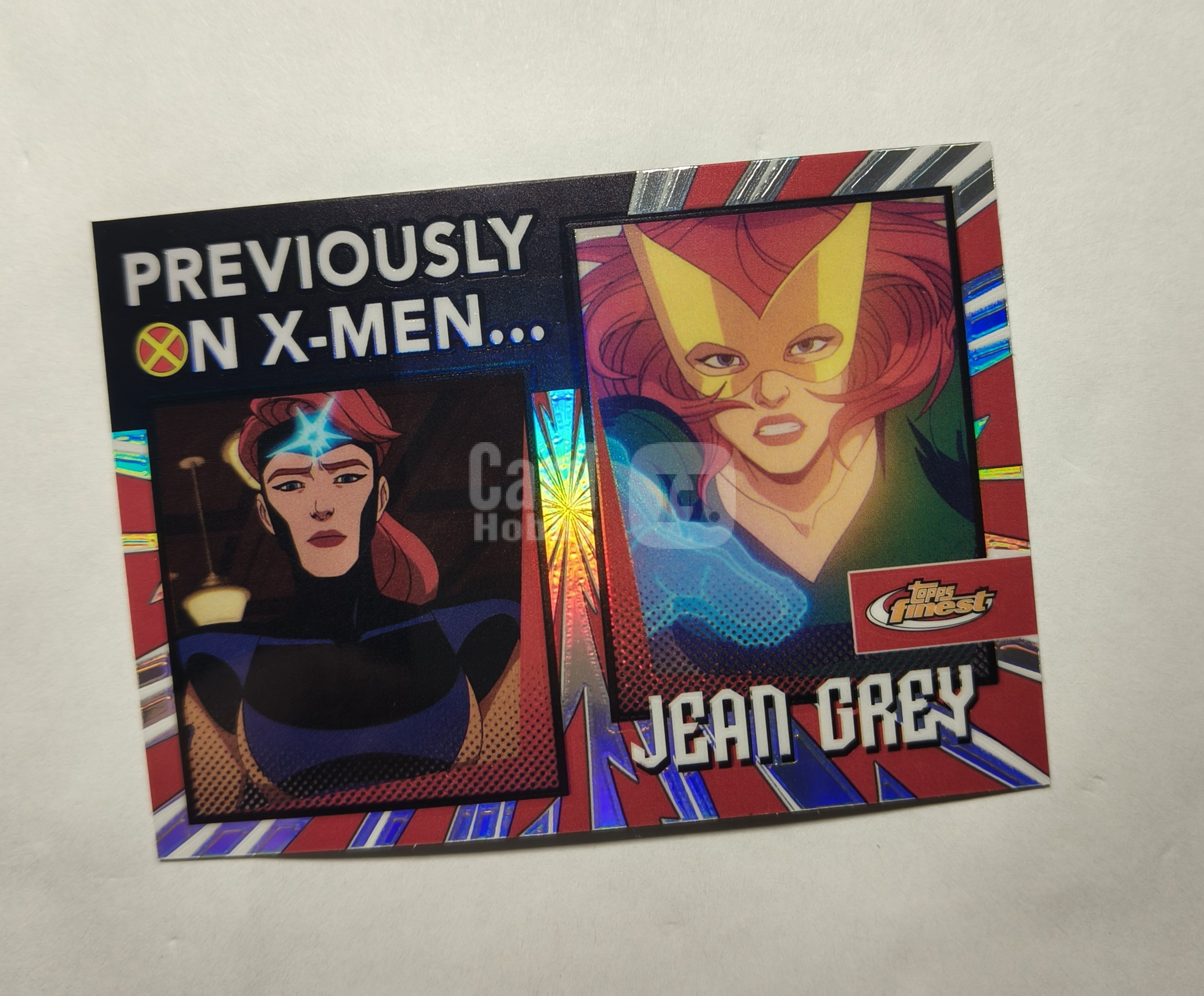 2025 Topps Finest X-Men '97 Jean Grey 【免费代卖】琴・葛蕾 Previously On X-Men... X 战警核心角色的双形态名场面 折射 A3