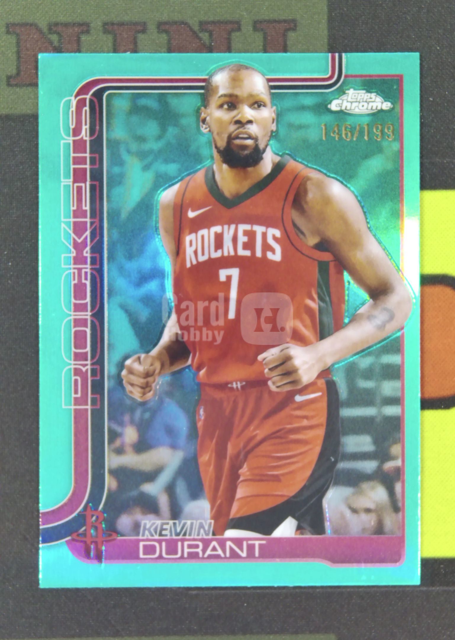 2025-26 Topps Chrome Kevin Durant Nirvana Project 凯文 杜兰特 火箭 146/199 青折 折射 TC 卡品如图 xu001