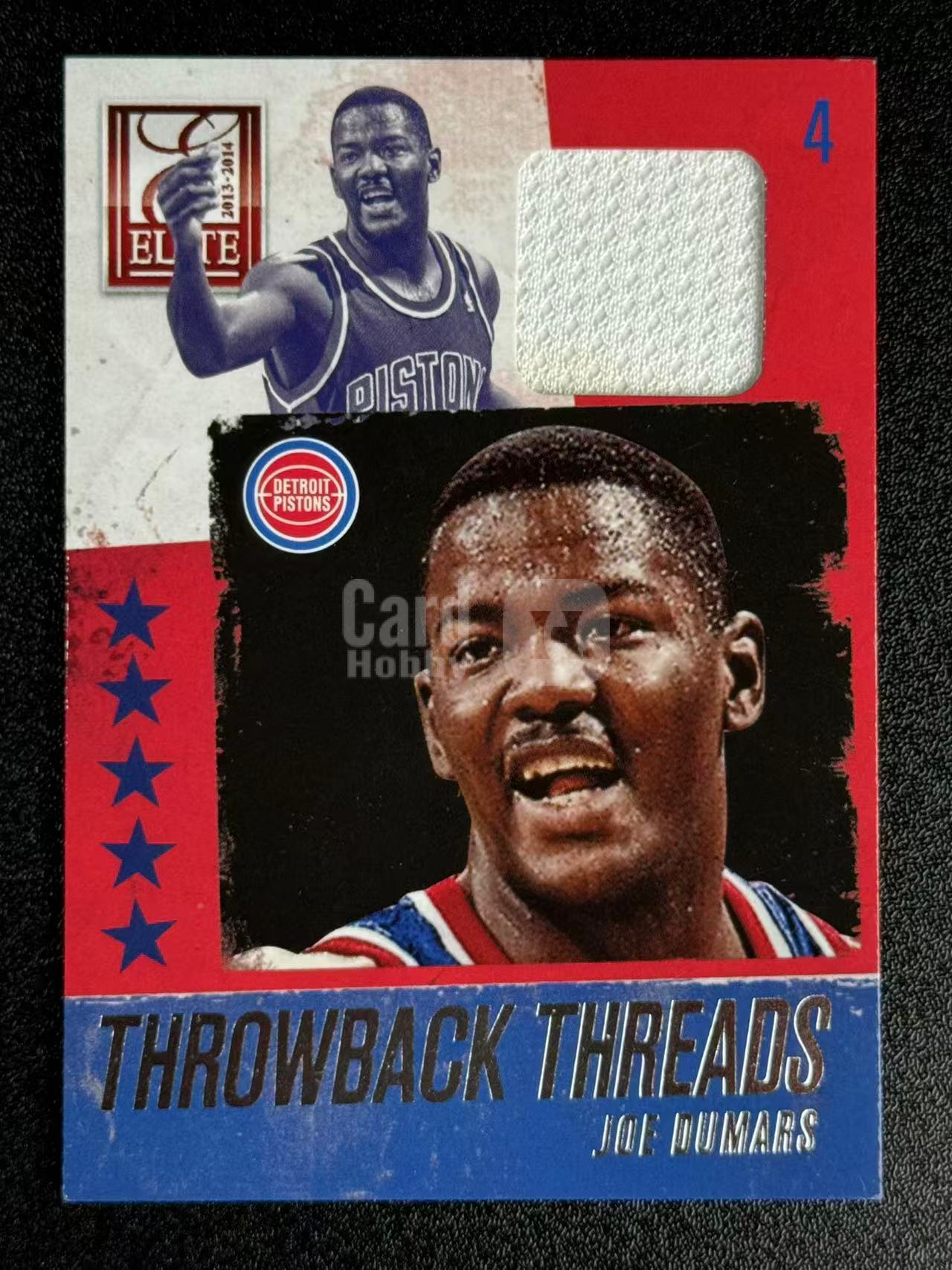 2013-14 Panini Elite Joe Dumars 乔杜马斯 活塞 精英 球衣物料 JA 卡品瑕疵 #Wes# 162