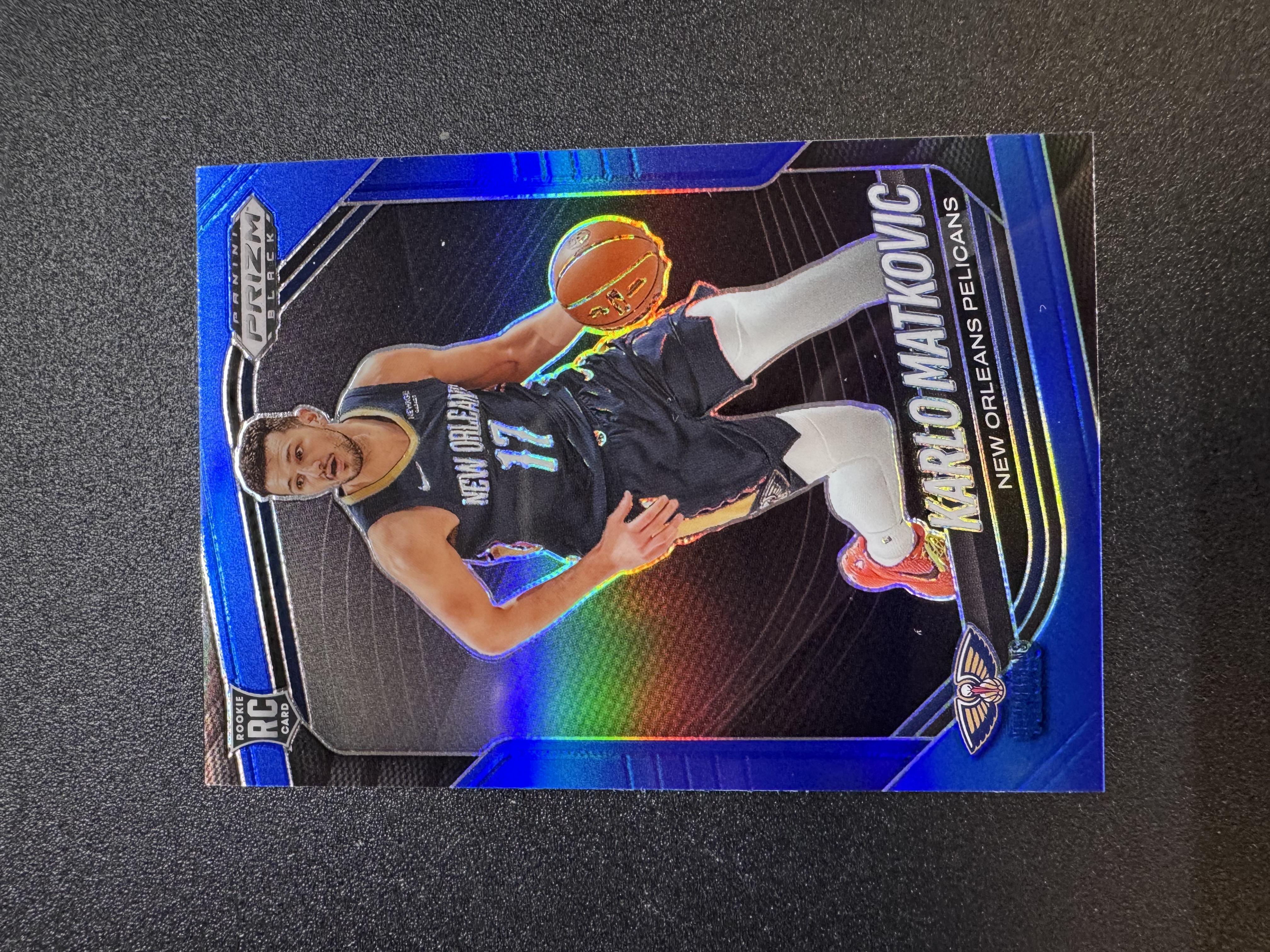 2024-25 Panini Prizm Black Karlo Matkovic RC 卡罗 卡洛 马特科维奇 鹈鹕 新秀 199编 折射 蓝折 base