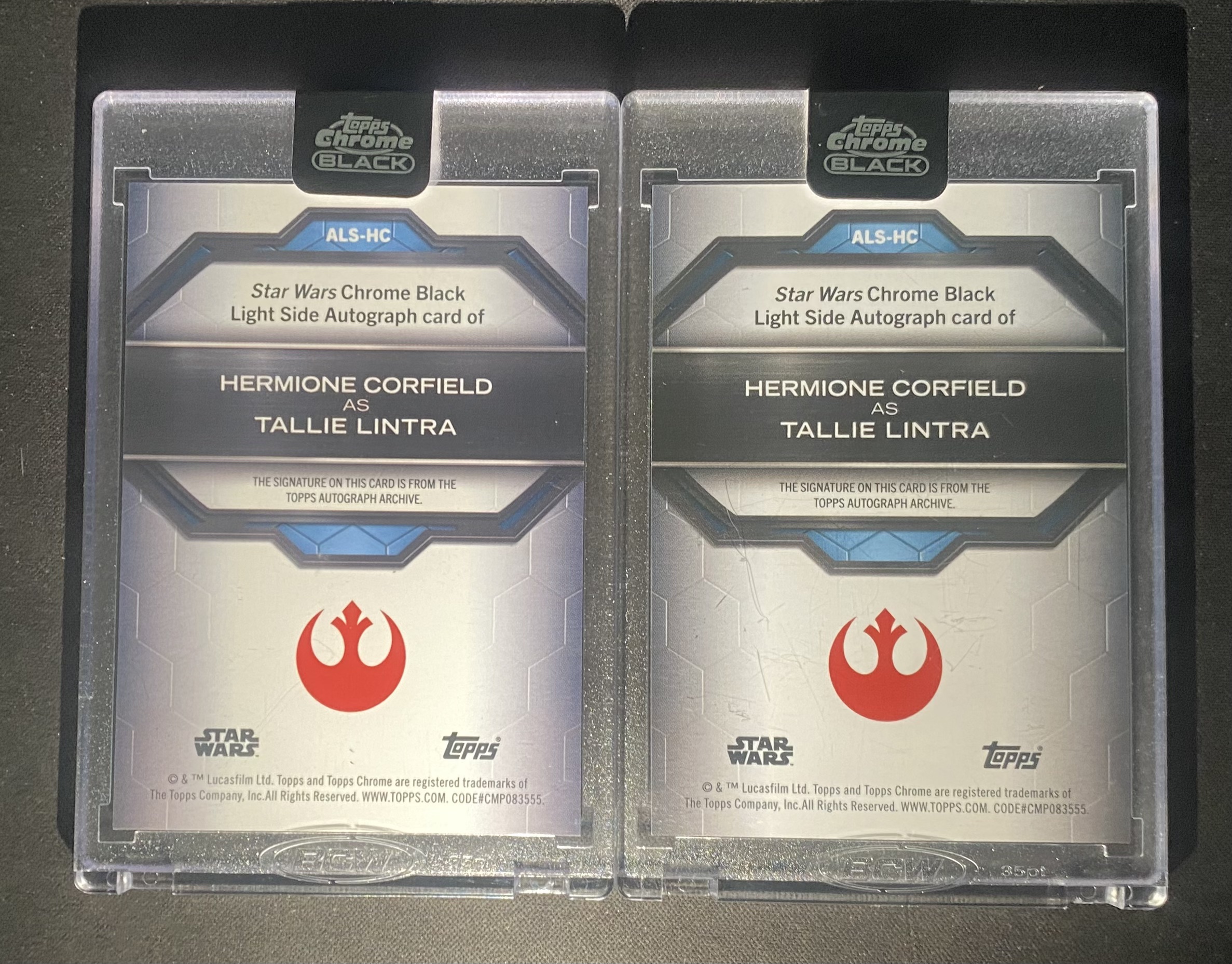 【来拆波卡】2024 Topps Chrome Black Star Wars Tallie Lintra 星球大战 赫敏 科菲尔德 饰演 塔莉 林特拉 银折 红蓝熔岩折 签字 99编 原封砖Lee