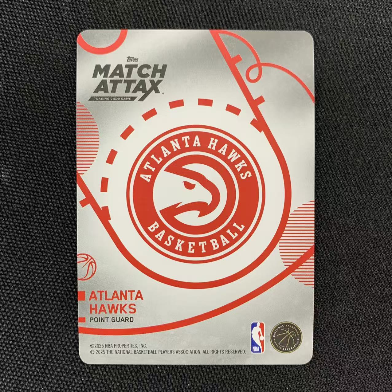 2025 Topps Match Attax Trae Young 特雷 杨 老鹰 游戏版 紫折 收藏必备